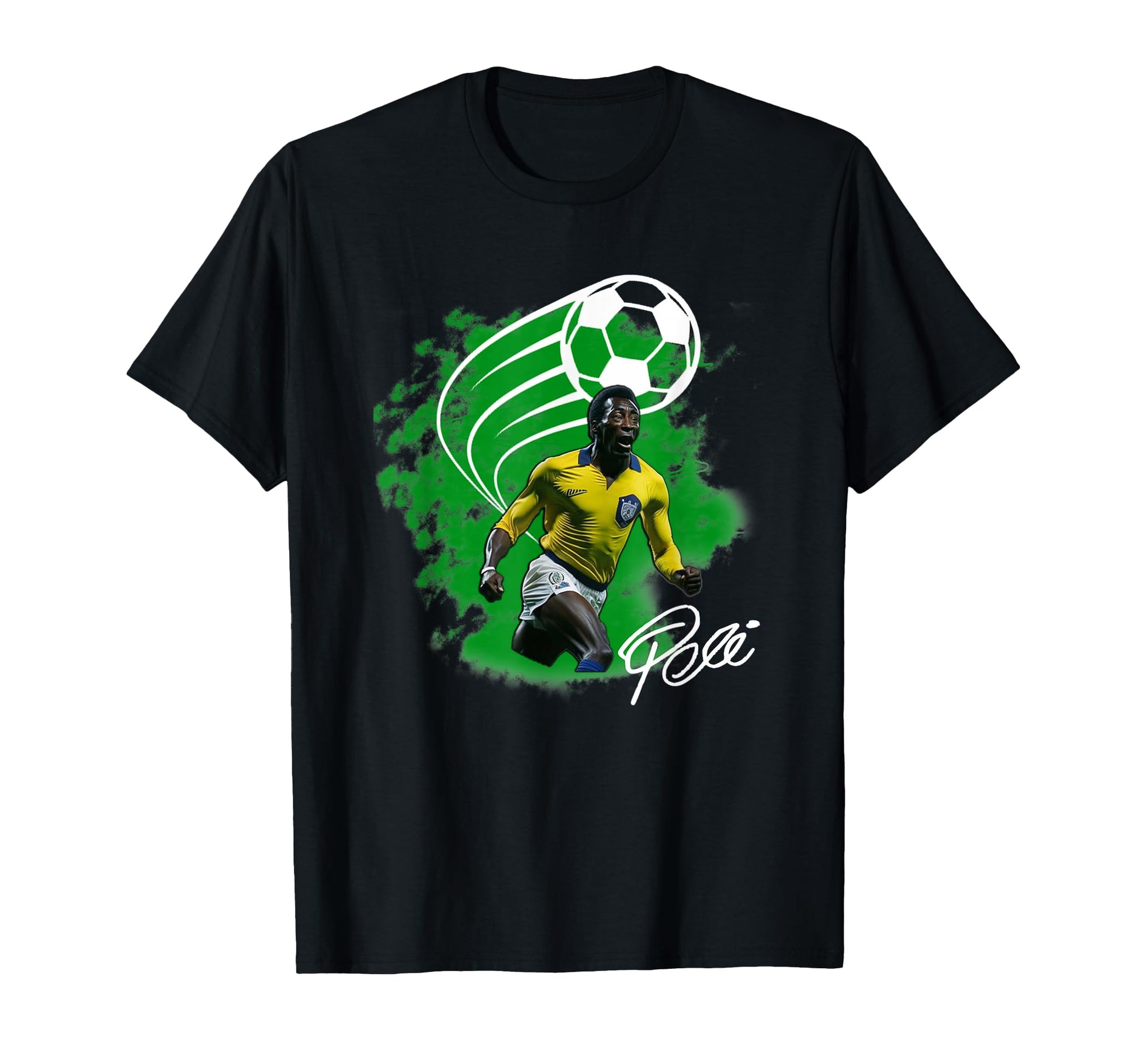 Pele Brasil 006 T-Shirt - Custom Art Print for Adults - T-Shirt, Sweatshirt, Hoodie