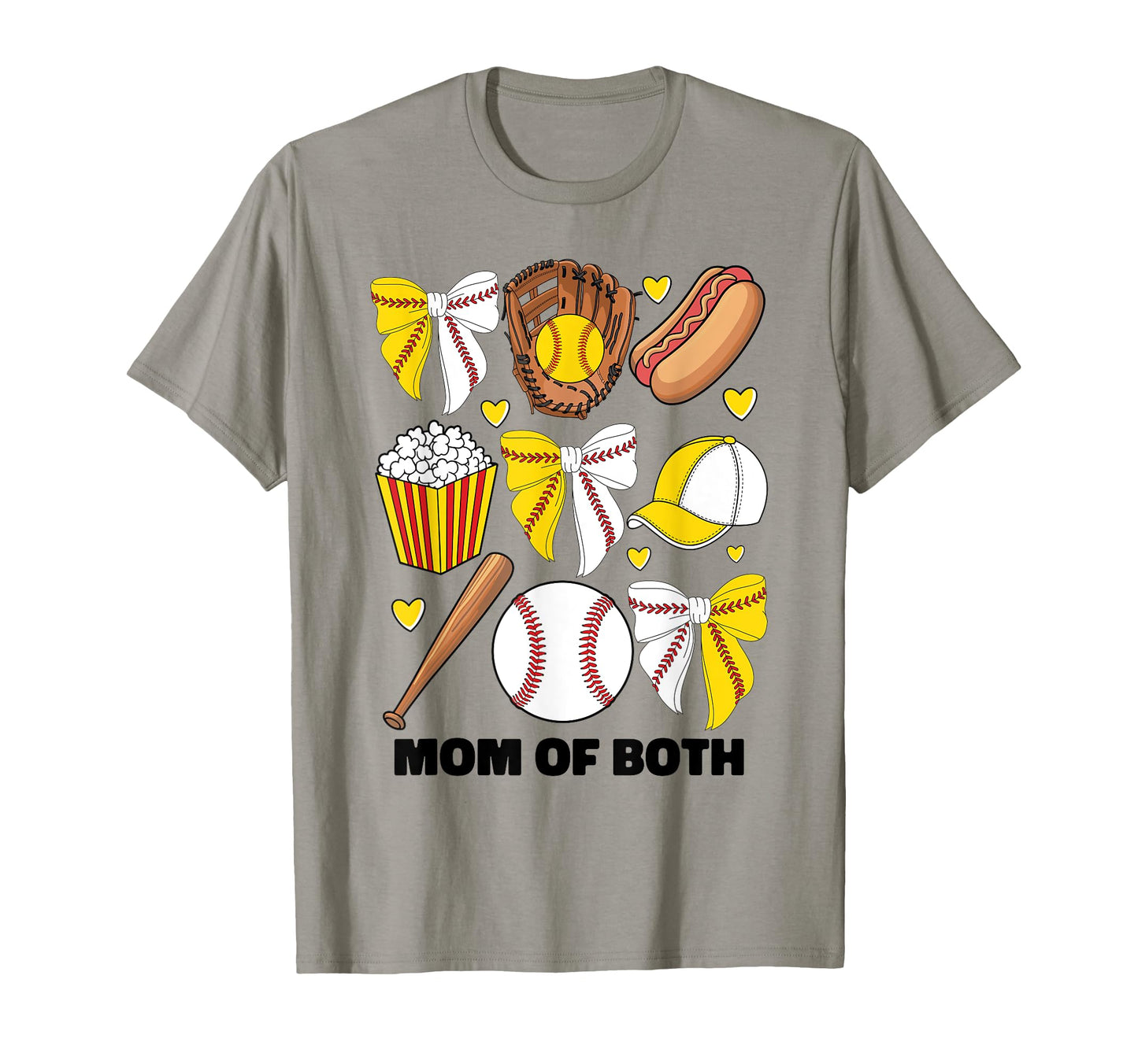 Mom Both Baseball And Softball Mom T-Shirt - Trendy Graphic Men Women - T-Shirt, Sweatshirt, Hoodie
