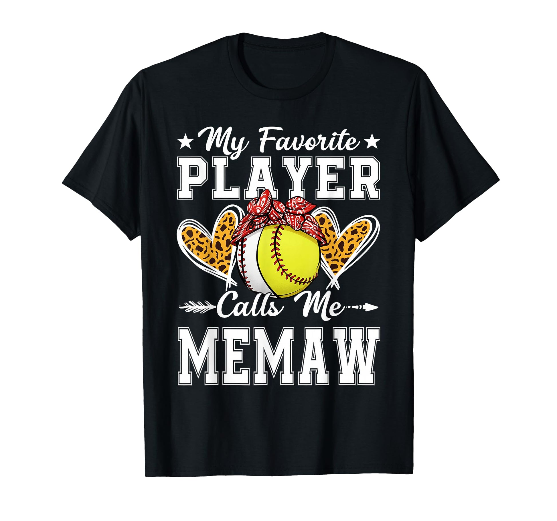 My Favorite Player Calls Me Memaw T-Shirt - Custom Art Print for Adults - T-Shirt, Sweatshirt, Hoodie