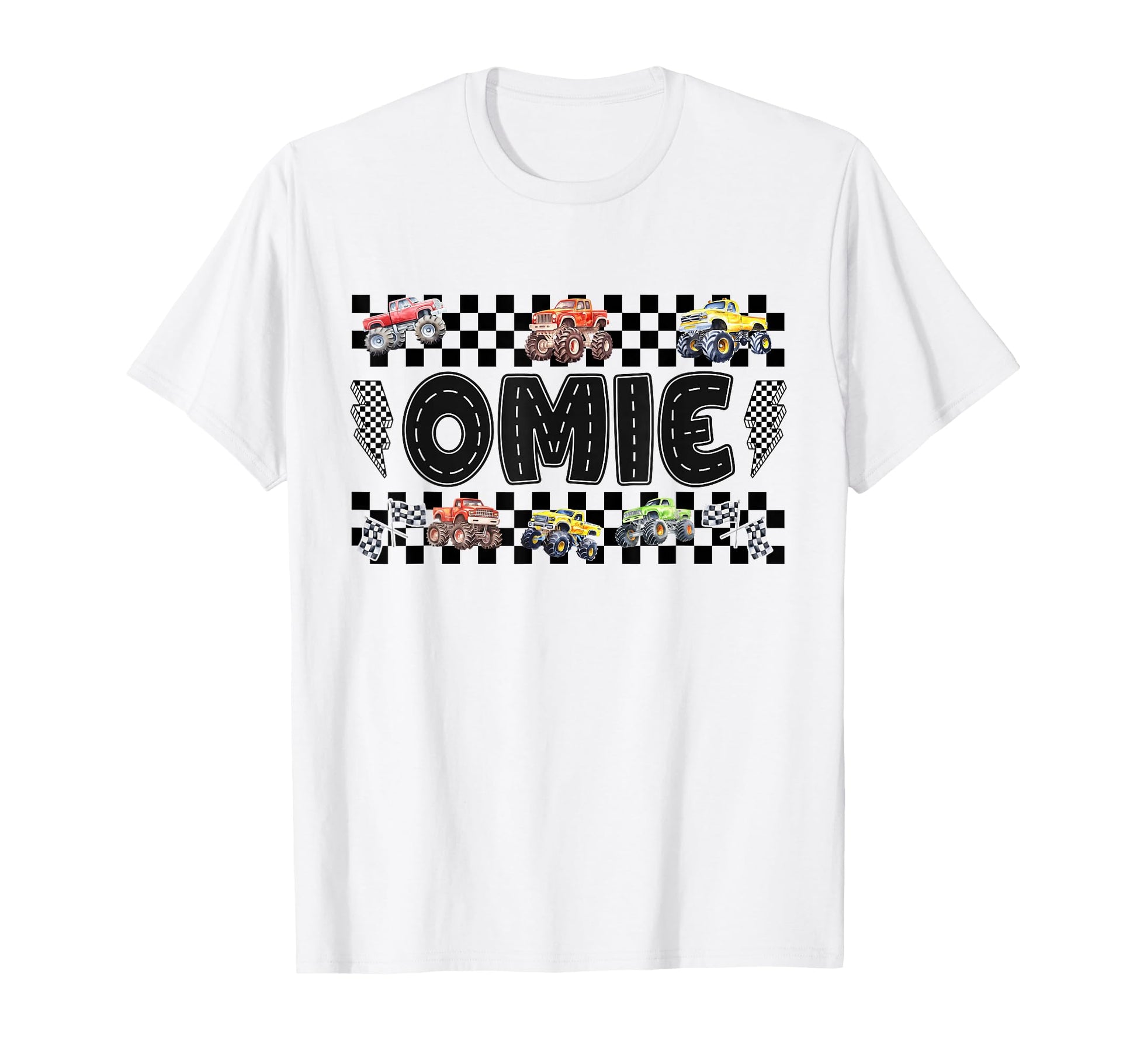 Omie Monster Truck Family Crew Birthday T-Shirt - Novelty Apparel Unisex - T-Shirt, Sweatshirt, Hoodie