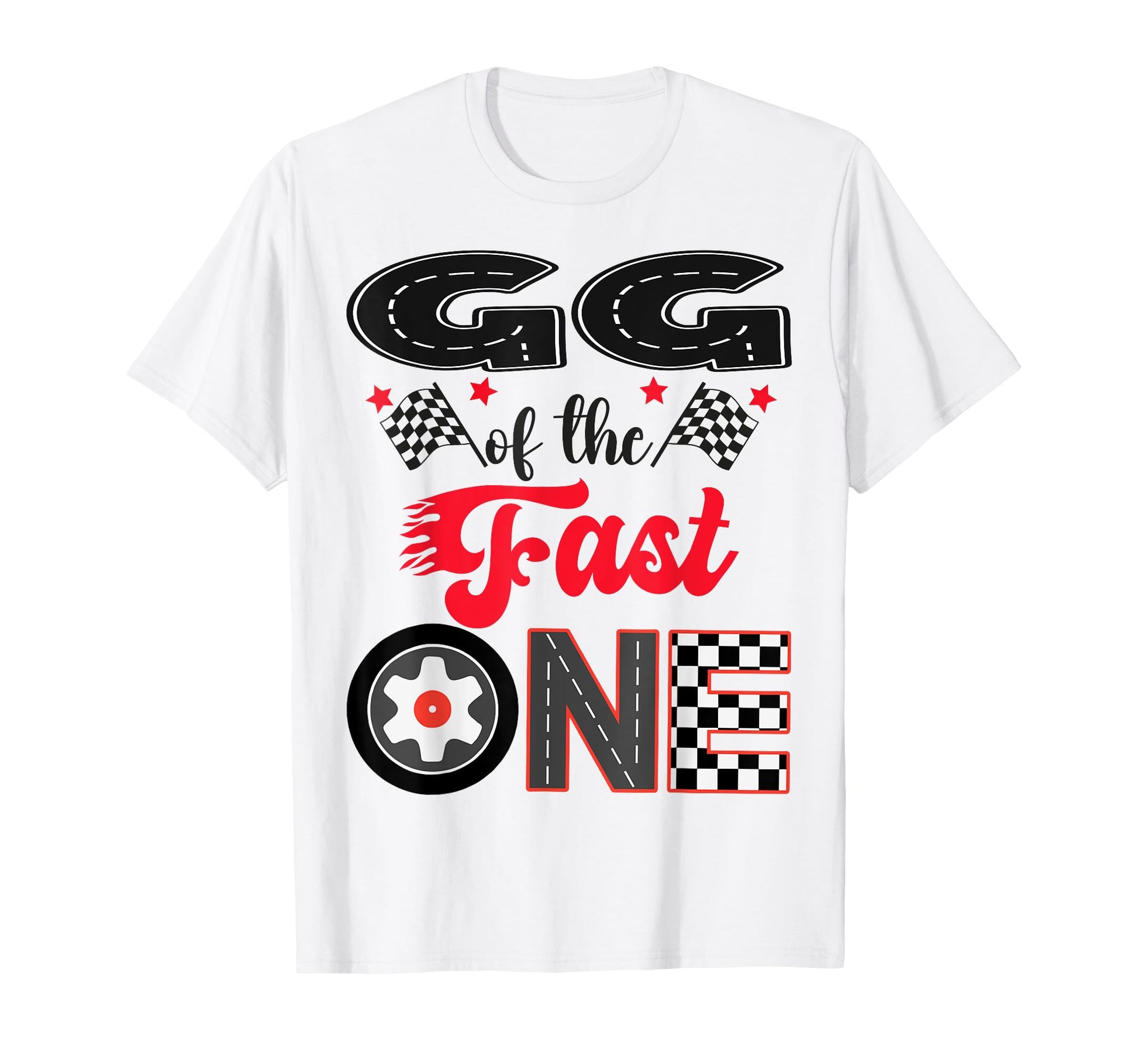Gg Fast One Car Racing Dad 1St Birthday T-Shirt - Aesthetic Graphic Unisex - T-Shirt, Sweatshirt, Hoodie