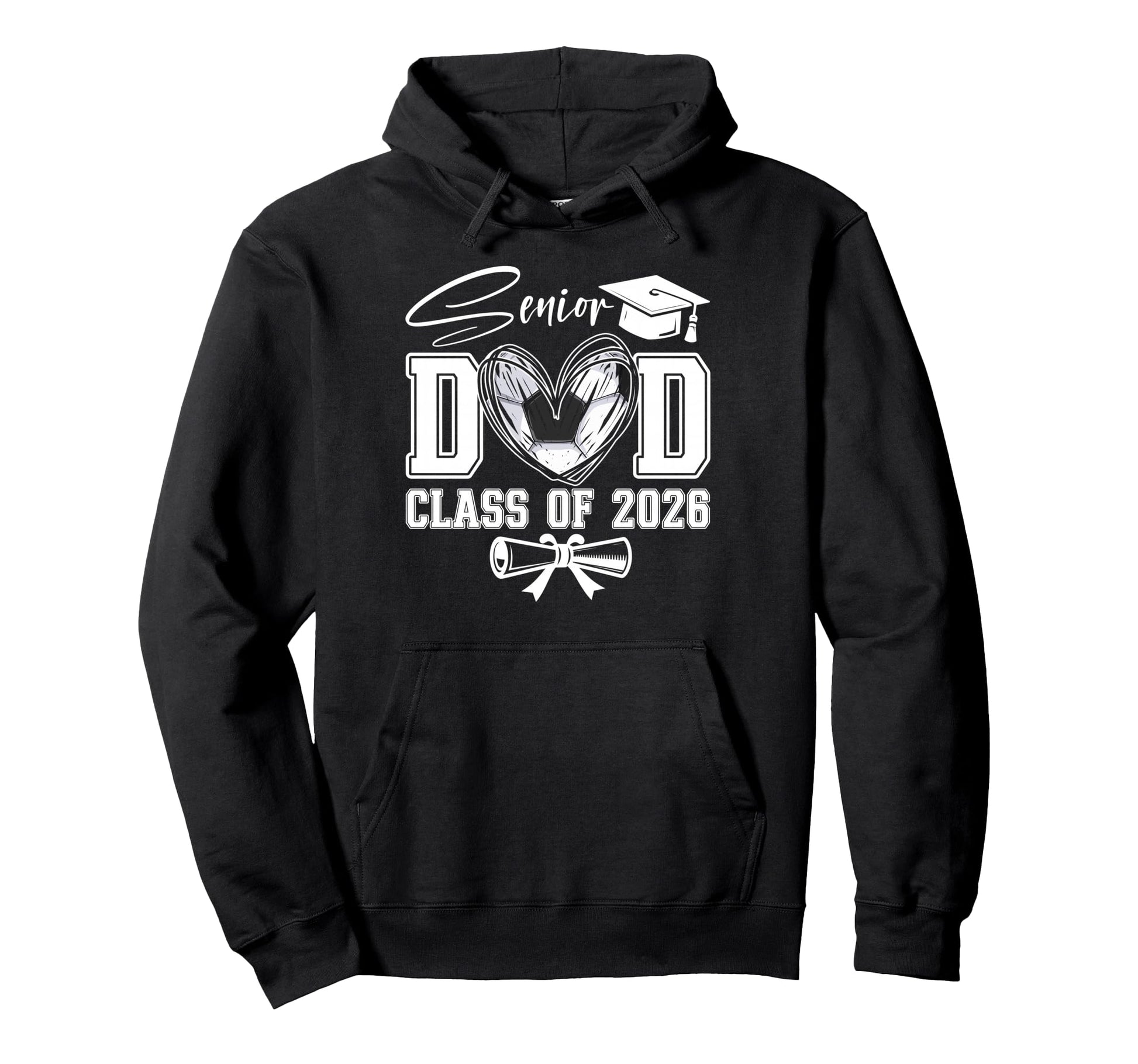 Senior Dad Class 2026 Graduate Hoodie - Casual Everyday Wear for Adults - T-Shirt, Sweatshirt, Hoodie