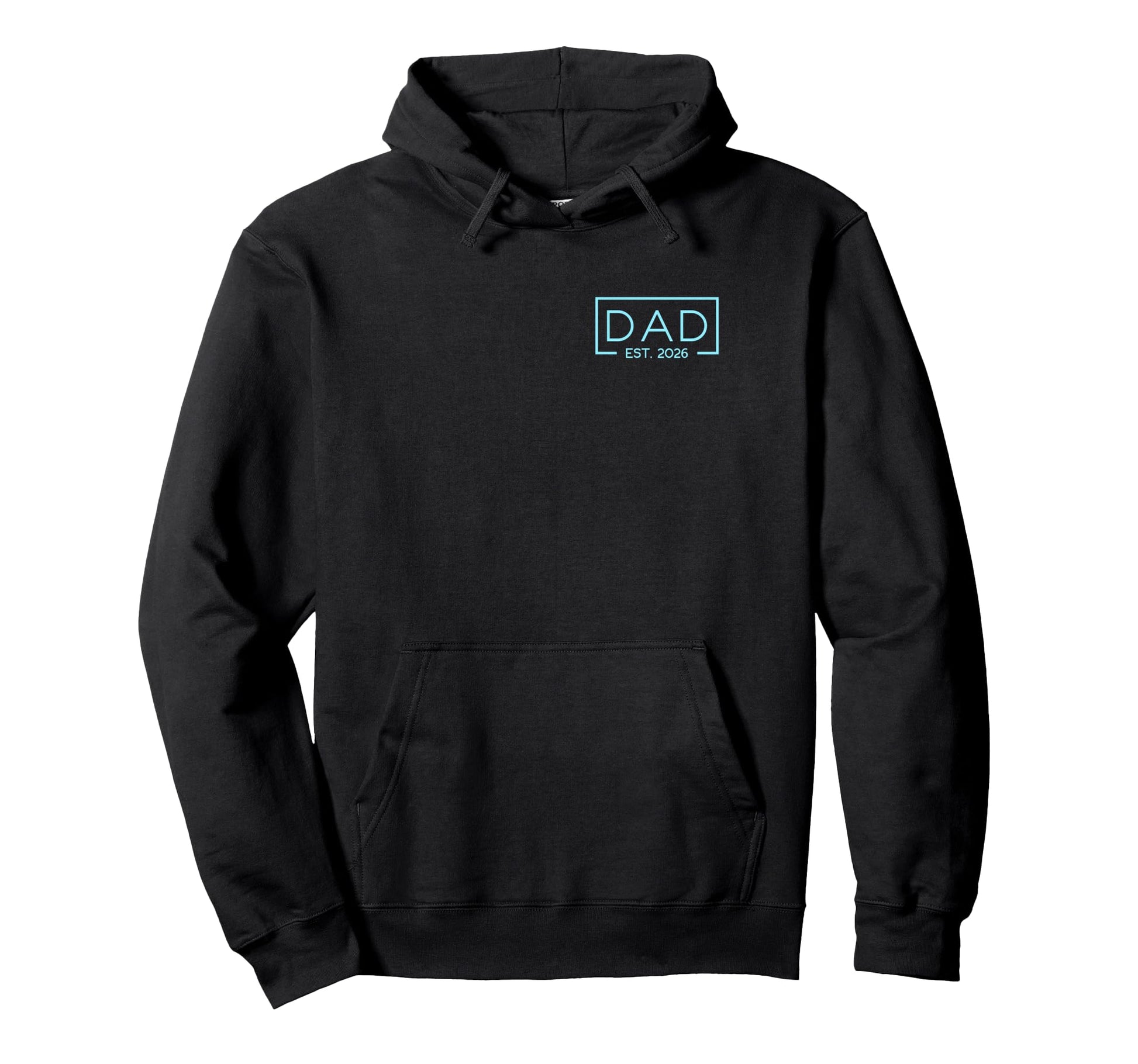 Dad Est 2026 2026 Blue Dad Est 2026 Hoodie - Novelty Apparel for Adults - T-Shirt, Sweatshirt, Hoodie