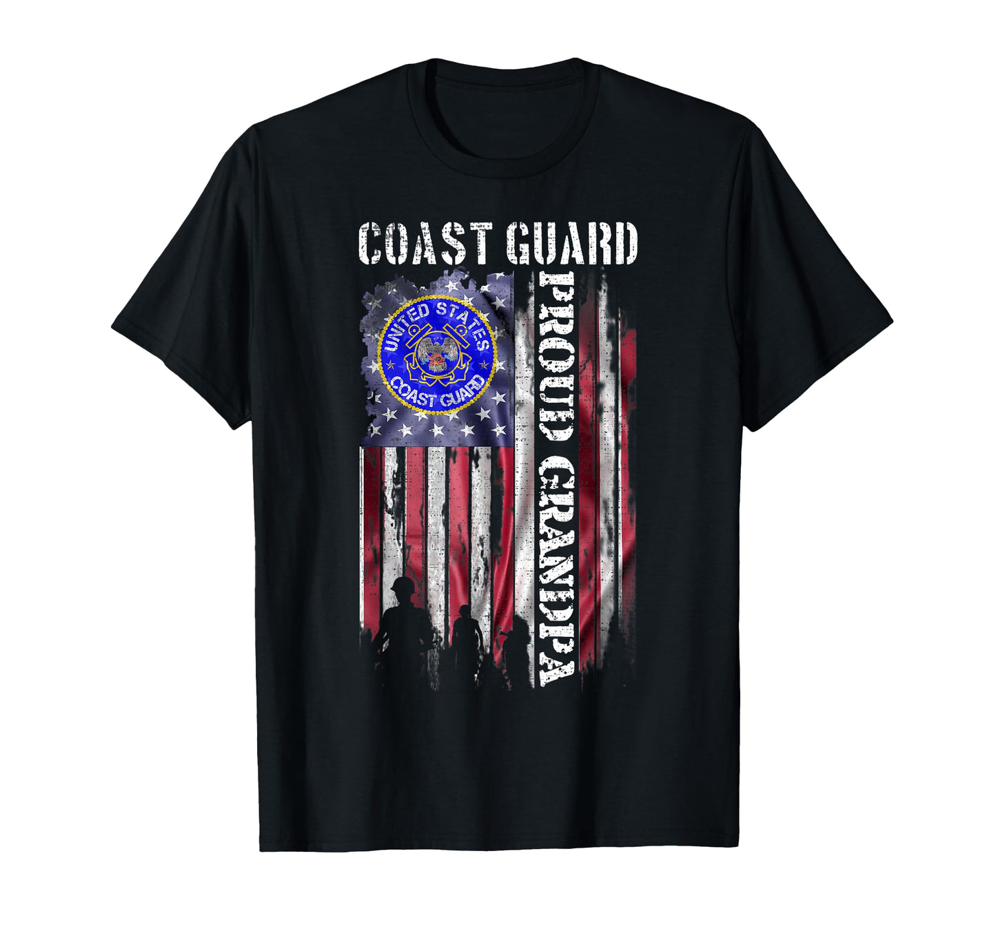 Usa American Flag Us Coast Guard T-Shirt - Minimalist Print Men Women - T-Shirt, Sweatshirt, Hoodie
