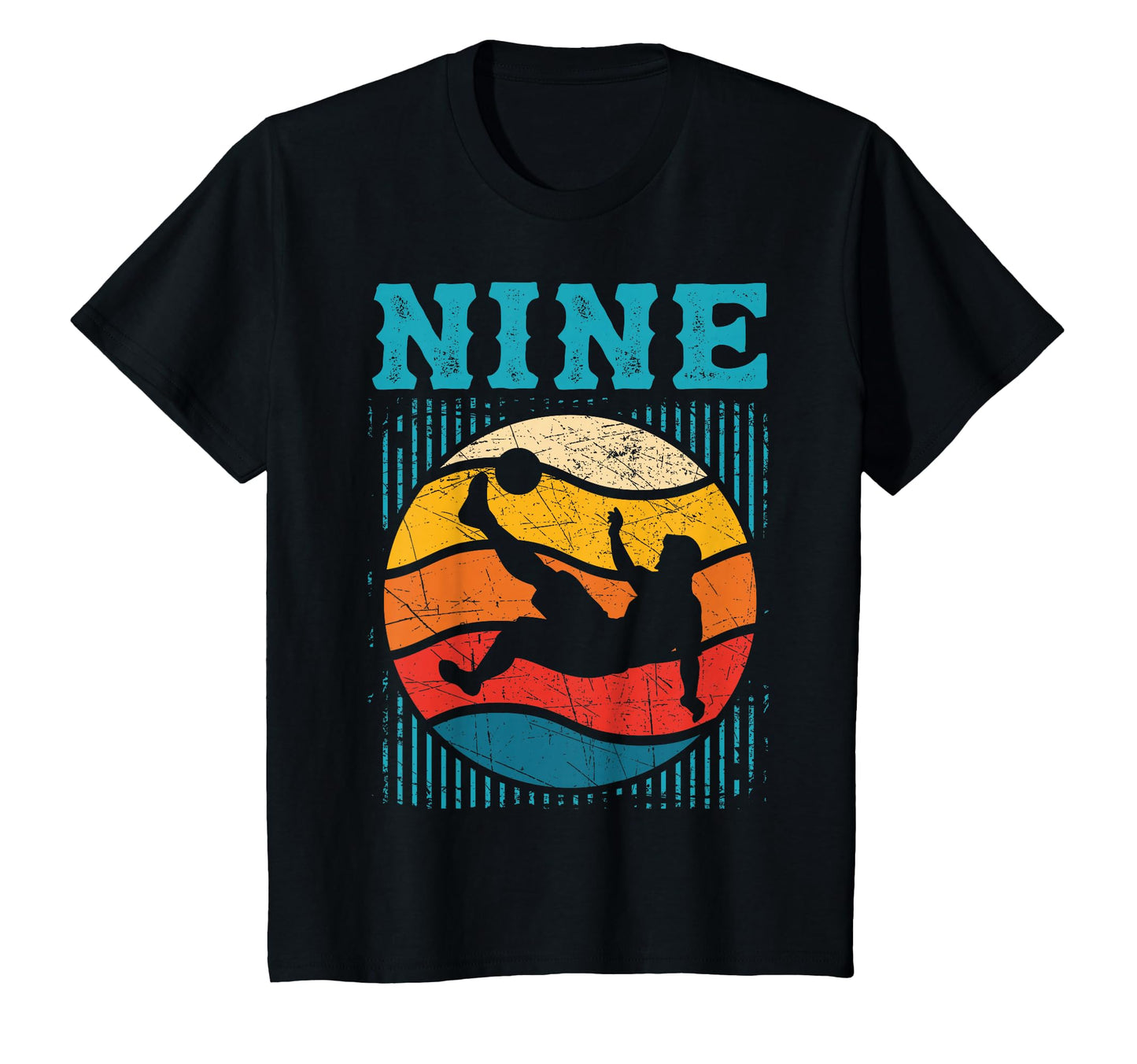 9Th Birthday Soccer 9 Years Old T-Shirt - Graphic Print for Adults - T-Shirt, Sweatshirt, Hoodie