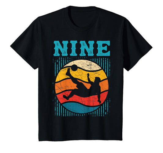 9Th Birthday Soccer 9 Years Old T-Shirt - Graphic Print for Adults - T-Shirt, Sweatshirt, Hoodie