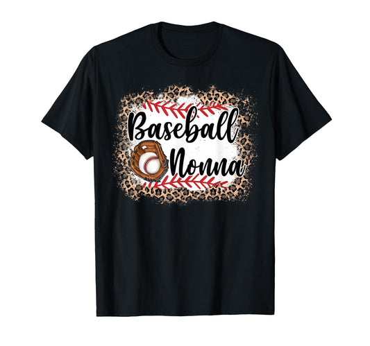 Baseball Nonna Leopard Baseball Pride T-Shirt - Novelty Apparel Men Women - T-Shirt, Sweatshirt, Hoodie