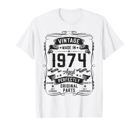1974 52Yr 52Nd Birthday Gifts 52 T-Shirt - Custom Art Print for Adults - T-Shirt, Sweatshirt, Hoodie