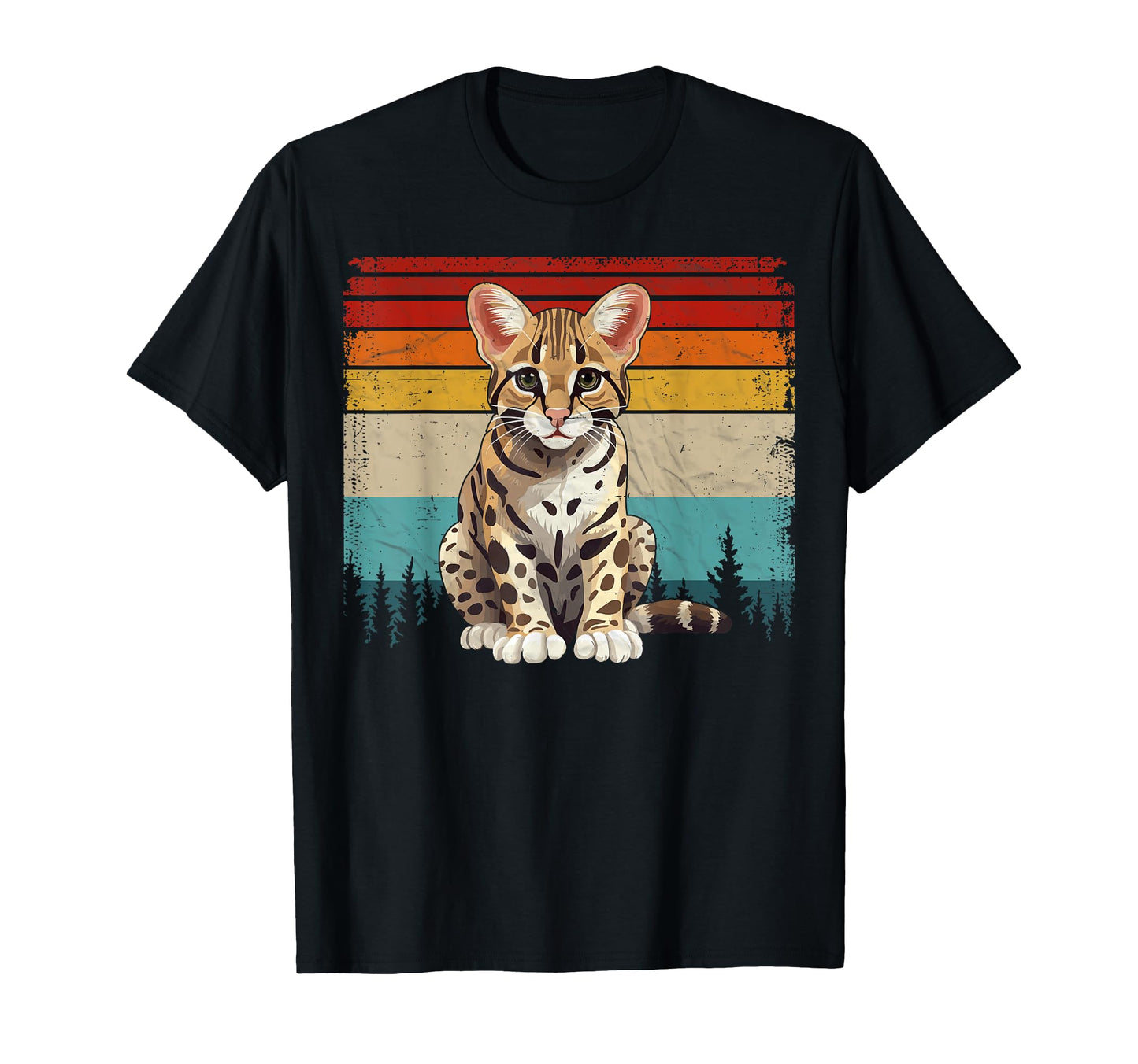 Ocelot Distressed Ocelot T-Shirt - Streetwear Style Men Women - T-Shirt, Sweatshirt, Hoodie