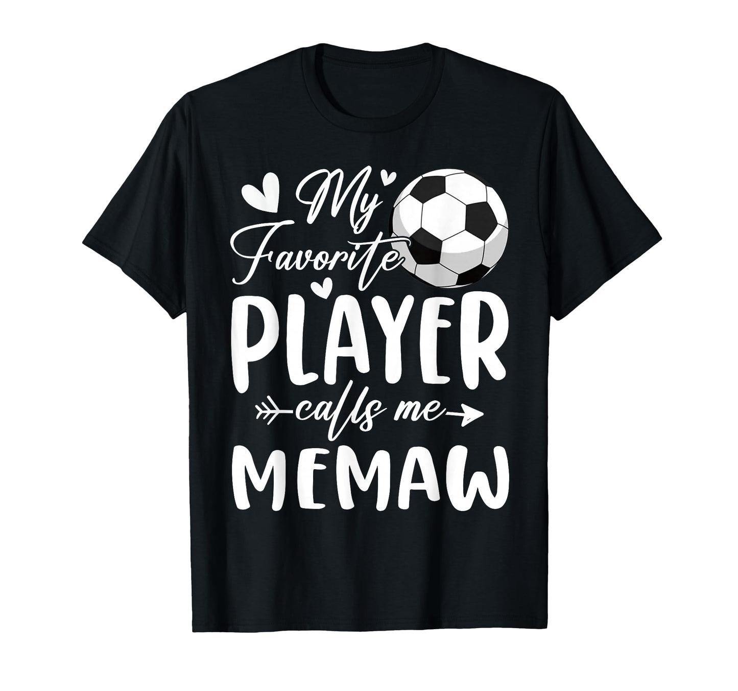 My Favorite Player Calls Me Memaw T-Shirt - Aesthetic Graphic for Adults - T-Shirt, Sweatshirt, Hoodie