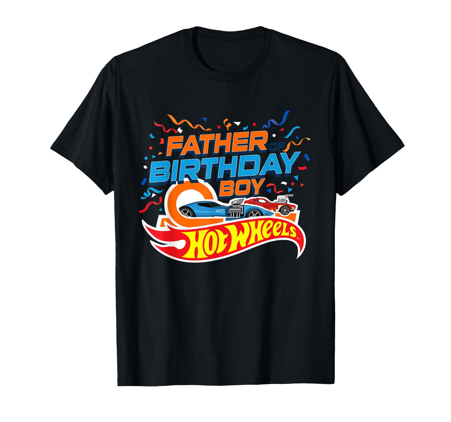 Hot Wheels Birthday Confetti Father T-Shirt - Novelty Apparel Unisex - T-Shirt, Sweatshirt, Hoodie