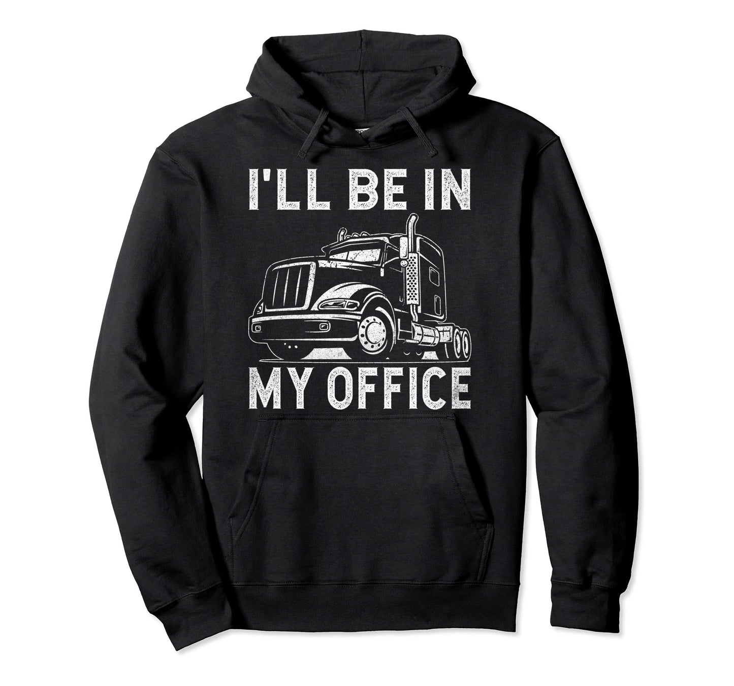 Truck Driver Trucking Trailer Truck Semi Hoodie - Minimalist Print Unisex - T-Shirt, Sweatshirt, Hoodie