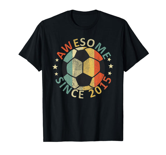 Awesome Since 2015 Lover Soccer Player T-Shirt - Novelty Apparel Men Women - T-Shirt, Sweatshirt, Hoodie