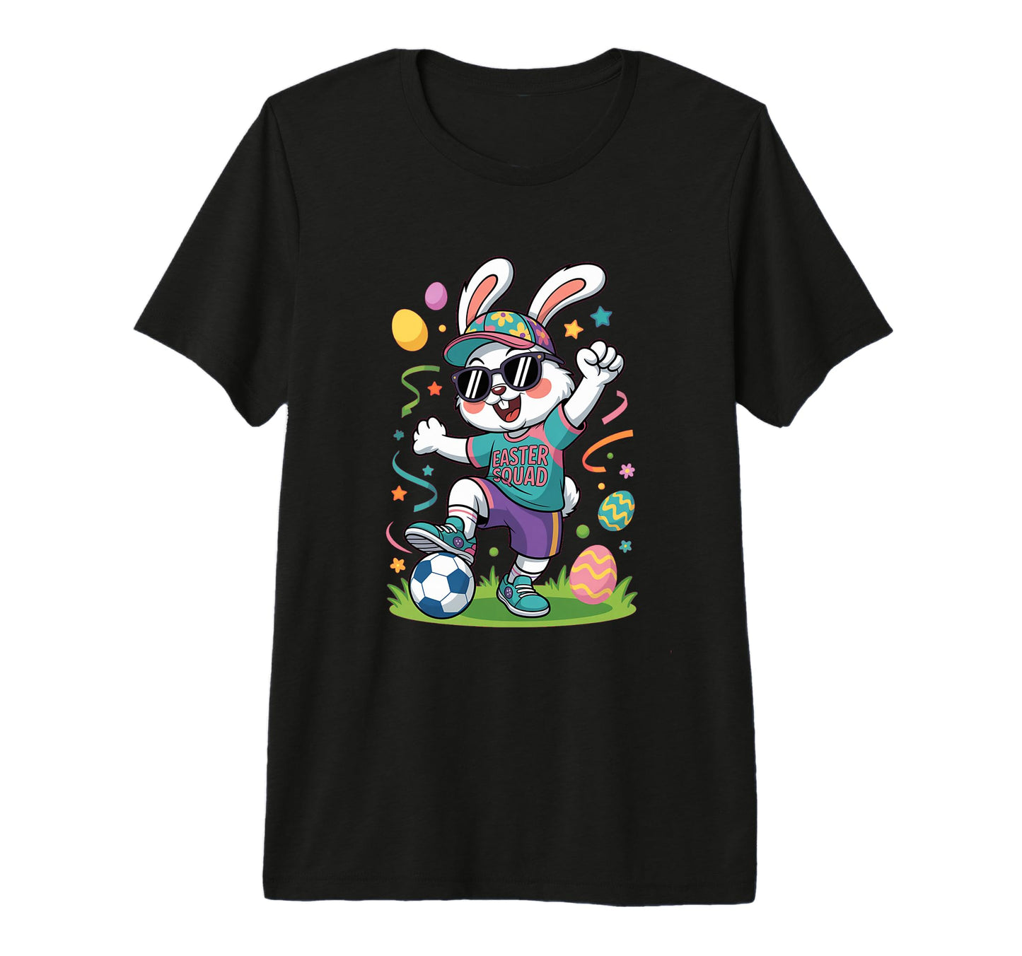 Soccer Player Sports Gift Easter T-Shirt - Custom Art Print for Adults - T-Shirt, Sweatshirt, Hoodie