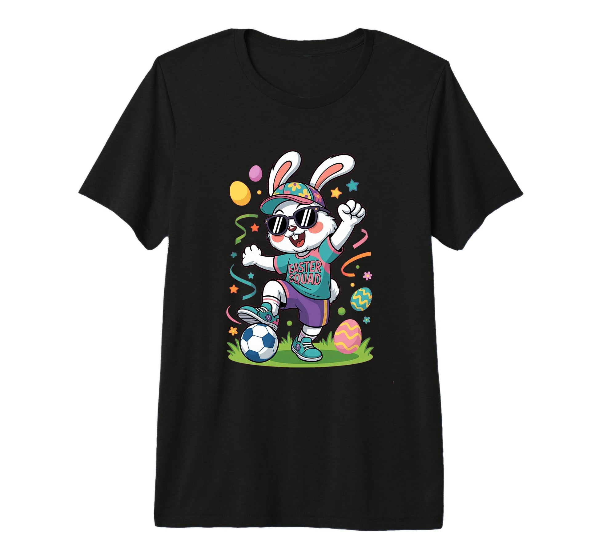 Soccer Player Sports Gift Easter T-Shirt - Custom Art Print for Adults - T-Shirt, Sweatshirt, Hoodie