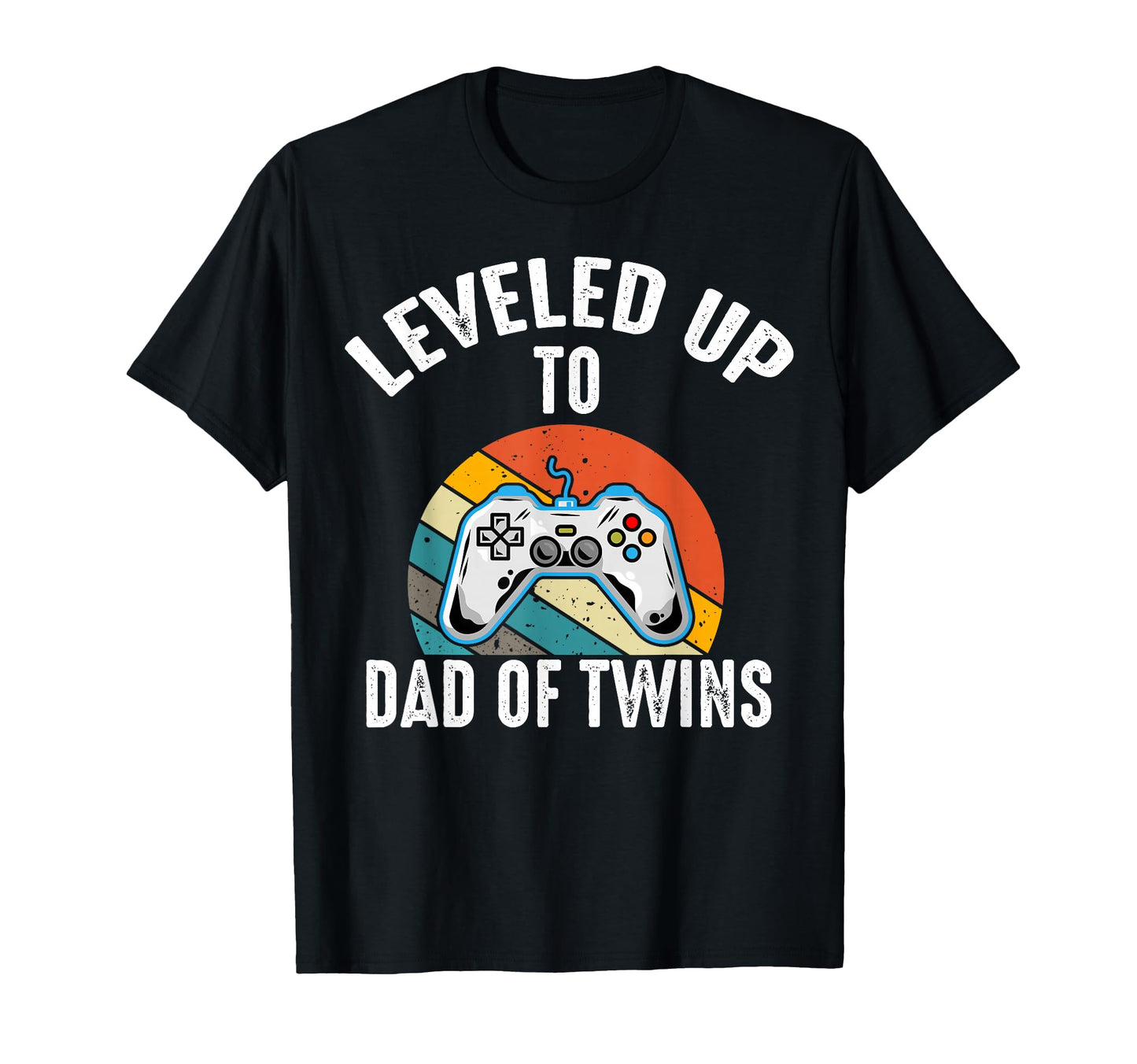 Leveled Up To Dad Twins Reveal T-Shirt - Minimalist Print Men Women - T-Shirt, Sweatshirt, Hoodie