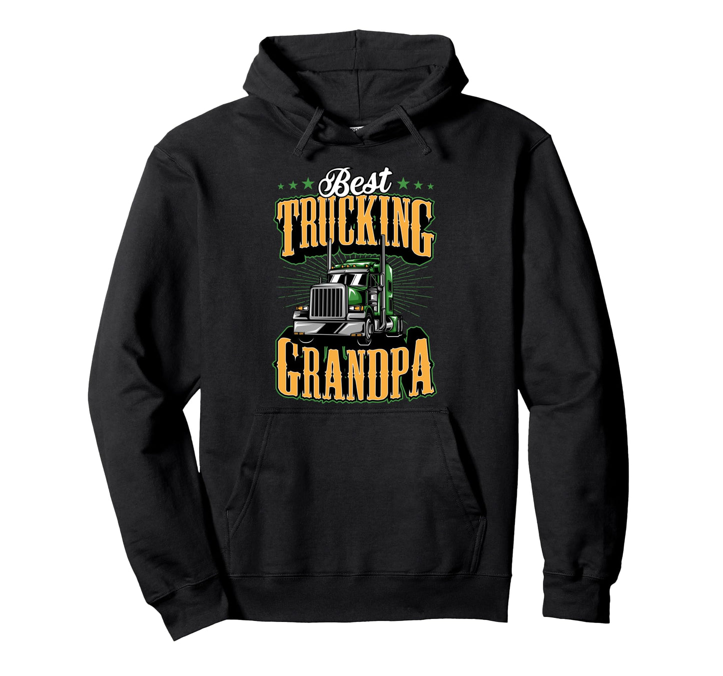 Best Truckin Grandpa Semi Tractor Hoodie - Streetwear Style Men Women - T-Shirt, Sweatshirt, Hoodie