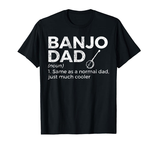 Banjo Dad Definition Musician T-Shirt - Minimalist Print for Adults - T-Shirt, Sweatshirt, Hoodie