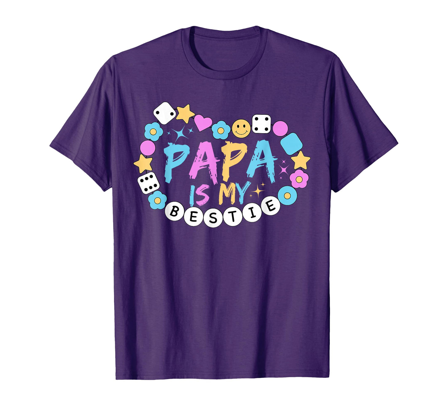 Papa Is My Bestie Funny Bff Dad T-Shirt - Aesthetic Graphic for Adults - T-Shirt, Sweatshirt, Hoodie
