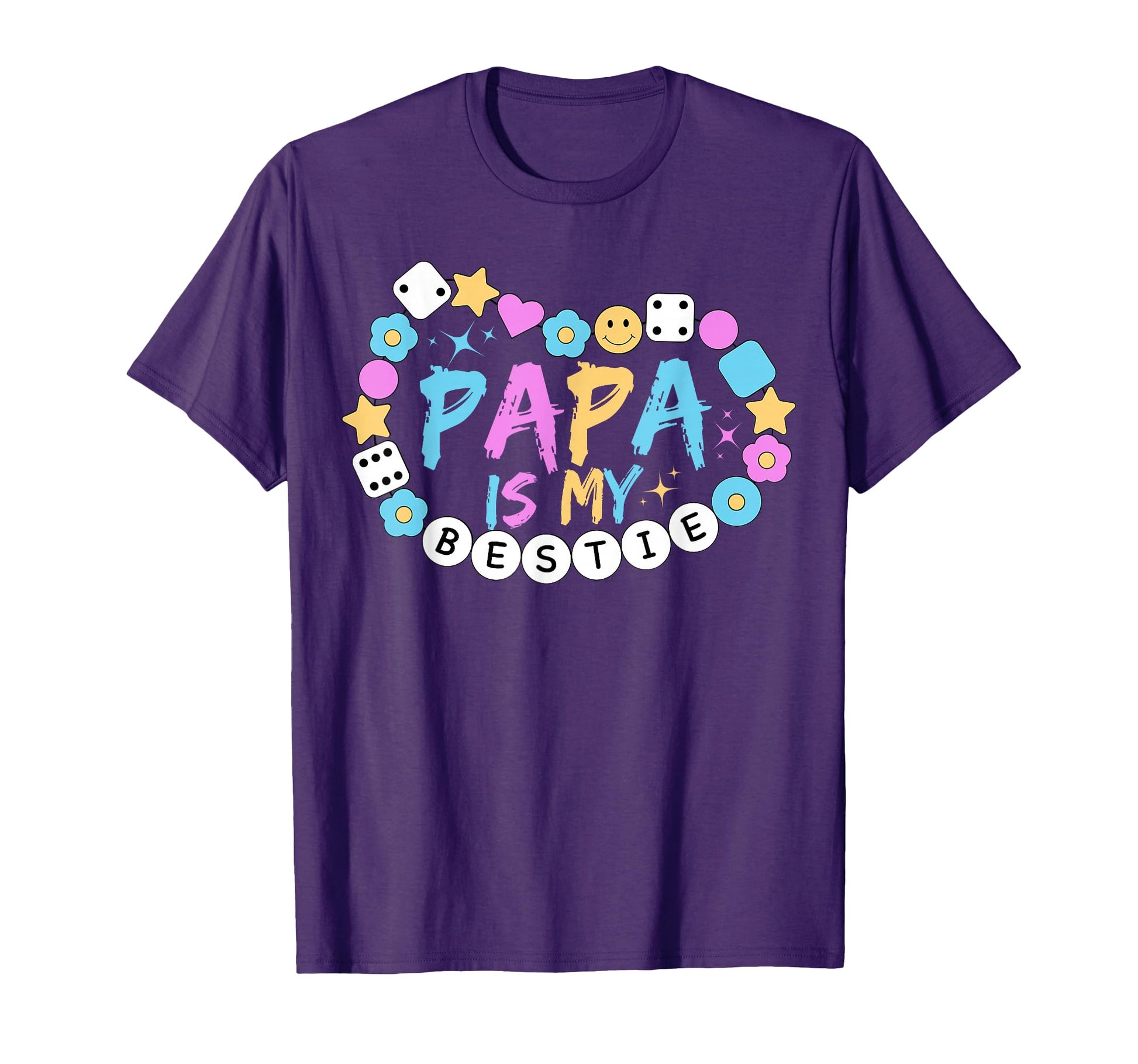 Papa Is My Bestie Funny Bff Dad T-Shirt - Aesthetic Graphic for Adults - T-Shirt, Sweatshirt, Hoodie