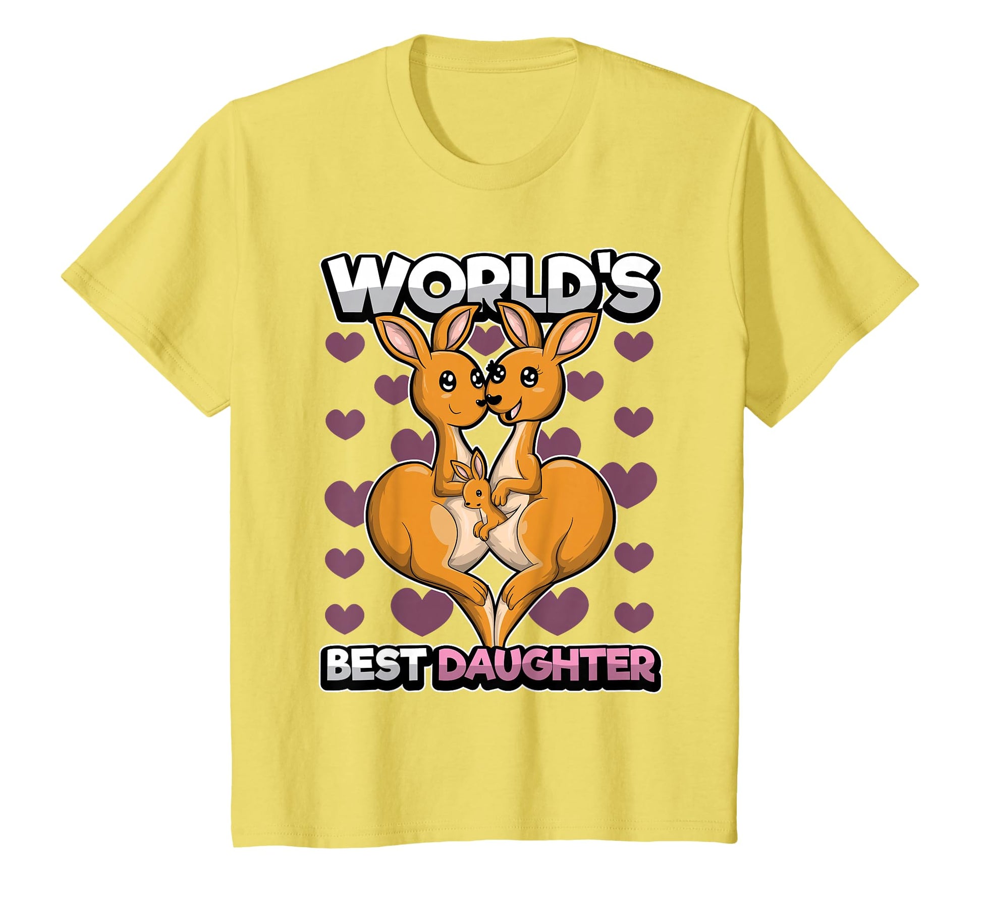 Worlds Best Daughter Kangaroo Mom T-Shirt - Fun Novelty Design for Adults - T-Shirt, Sweatshirt, Hoodie