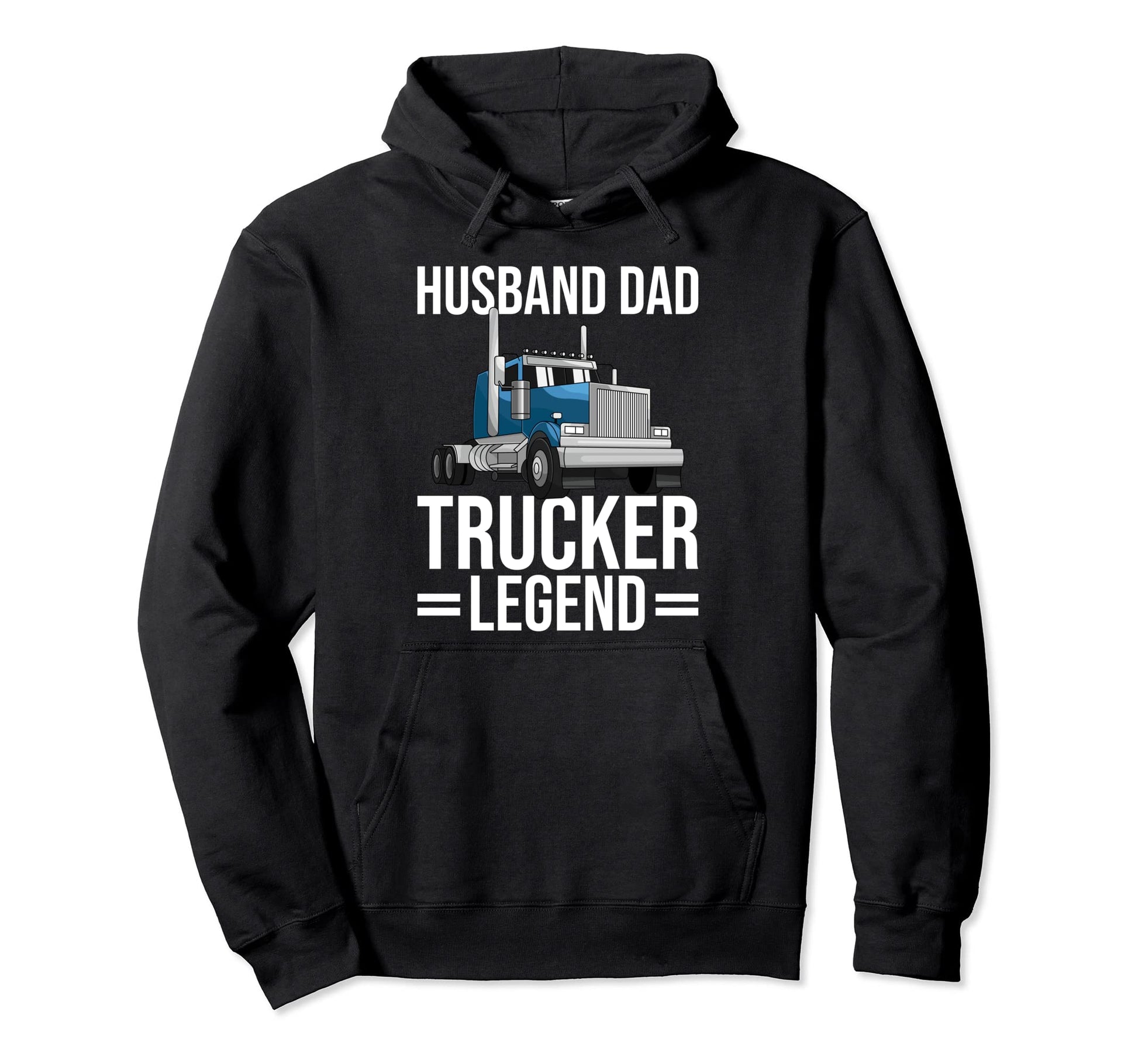 Husband Dad Trucker Legend Funny Hoodie - Aesthetic Graphic Men Women - T-Shirt, Sweatshirt, Hoodie