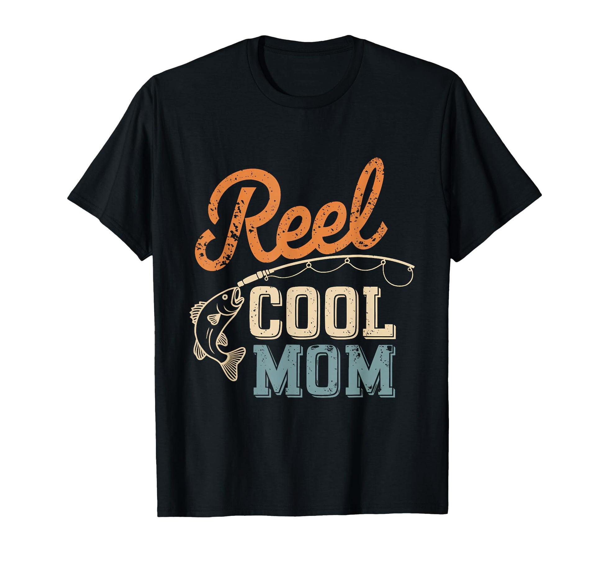 Reel Mom Mama Mommy Fishing Fathers T-Shirt - Custom Art Print Men Women - T-Shirt, Sweatshirt, Hoodie