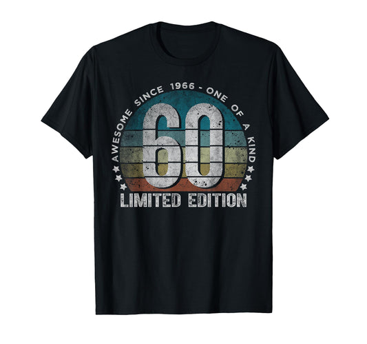 60 Year Old Gifts 1966 60Th T-Shirt - Casual Everyday Wear for Adults - T-Shirt, Sweatshirt, Hoodie