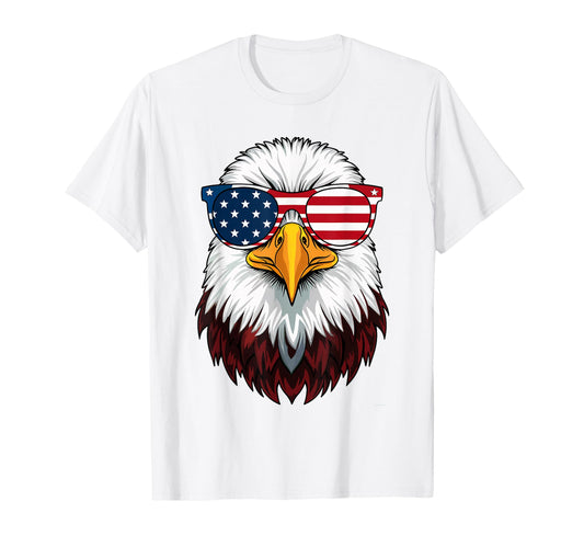 American Flag Patriotic Eagle 4Th T-Shirt - Minimalist Print for Adults - T-Shirt, Sweatshirt, Hoodie