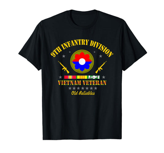 9Th Infantry Division Vietnam Veteran Old T-Shirt - Unique Graphic Unisex - T-Shirt, Sweatshirt, Hoodie