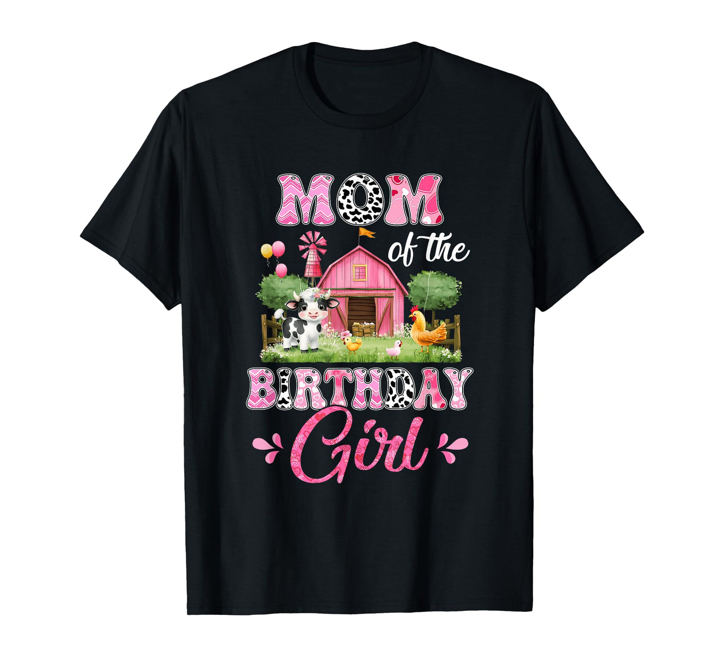 Mom Birthday 1St Birthday Cow Farm T-Shirt - Novelty Apparel Men Women - T-Shirt, Sweatshirt, Hoodie