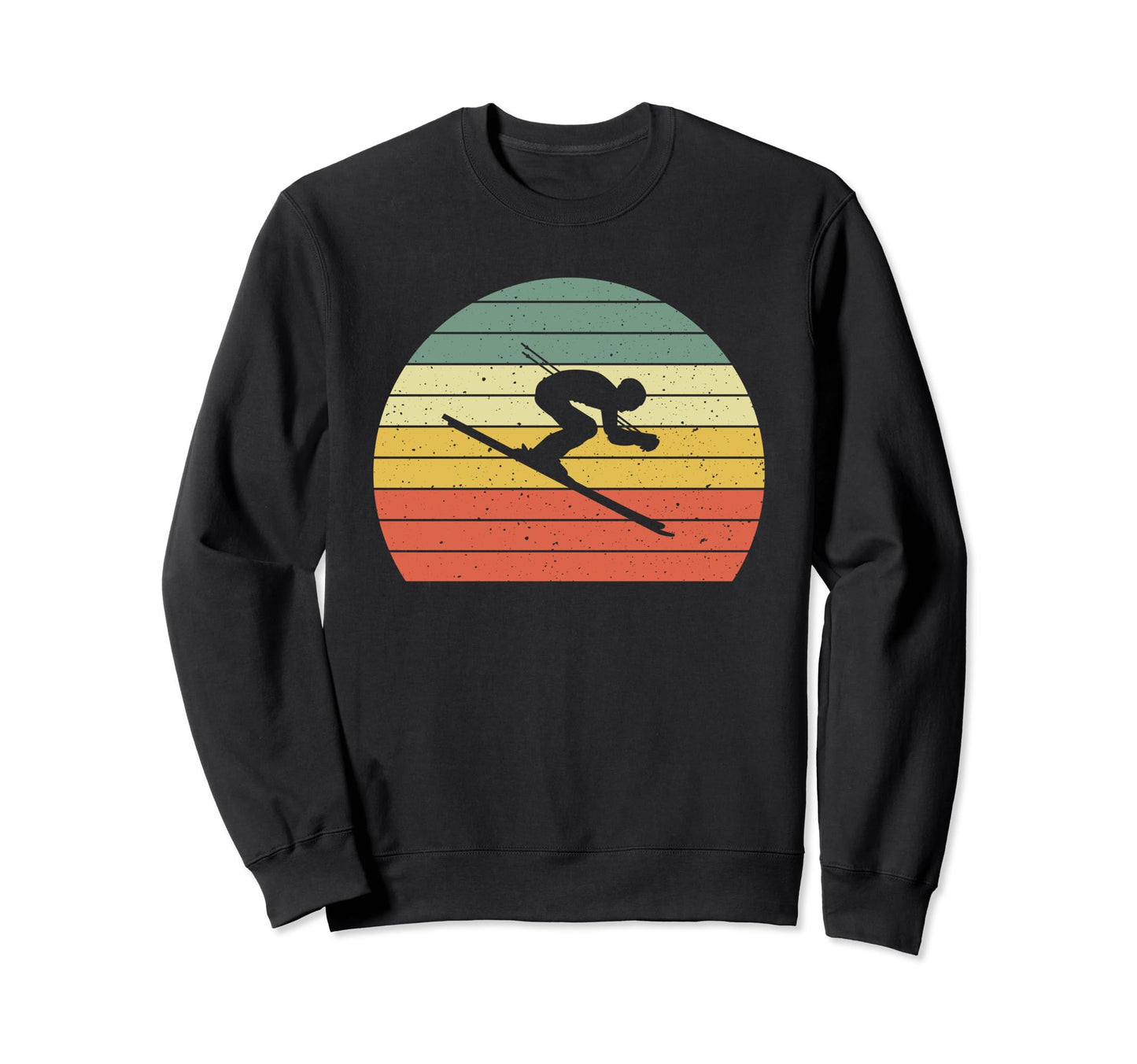 Ski Sunset Skier Skiing Dad Ski Sweatshirt - Streetwear Style for Adults - T-Shirt, Sweatshirt, Hoodie