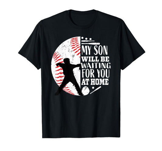 Baseball Catcher Mom Dad Son Parents T-Shirt - Unique Graphic Unisex - T-Shirt, Sweatshirt, Hoodie