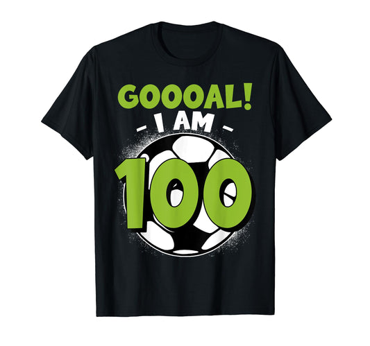 100 Year Old Birthday Soccer Themed T-Shirt - Custom Art Print Unisex - T-Shirt, Sweatshirt, Hoodie