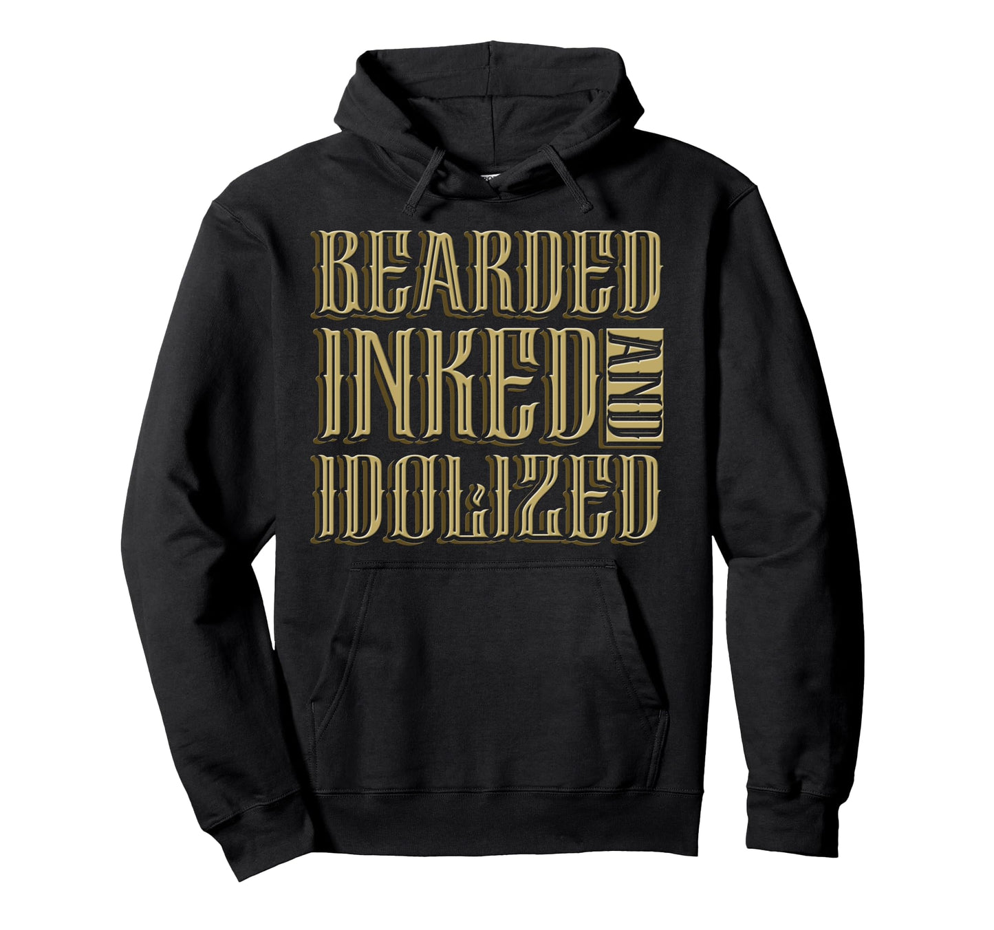 Bearded Inked And Awesome Tattooed Dad Hoodie - Streetwear Style Unisex - T-Shirt, Sweatshirt, Hoodie