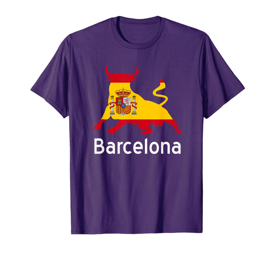 Barcelona Spain Spanish Bullfighting T-Shirt - Novelty Apparel for Adults - T-Shirt, Sweatshirt, Hoodie