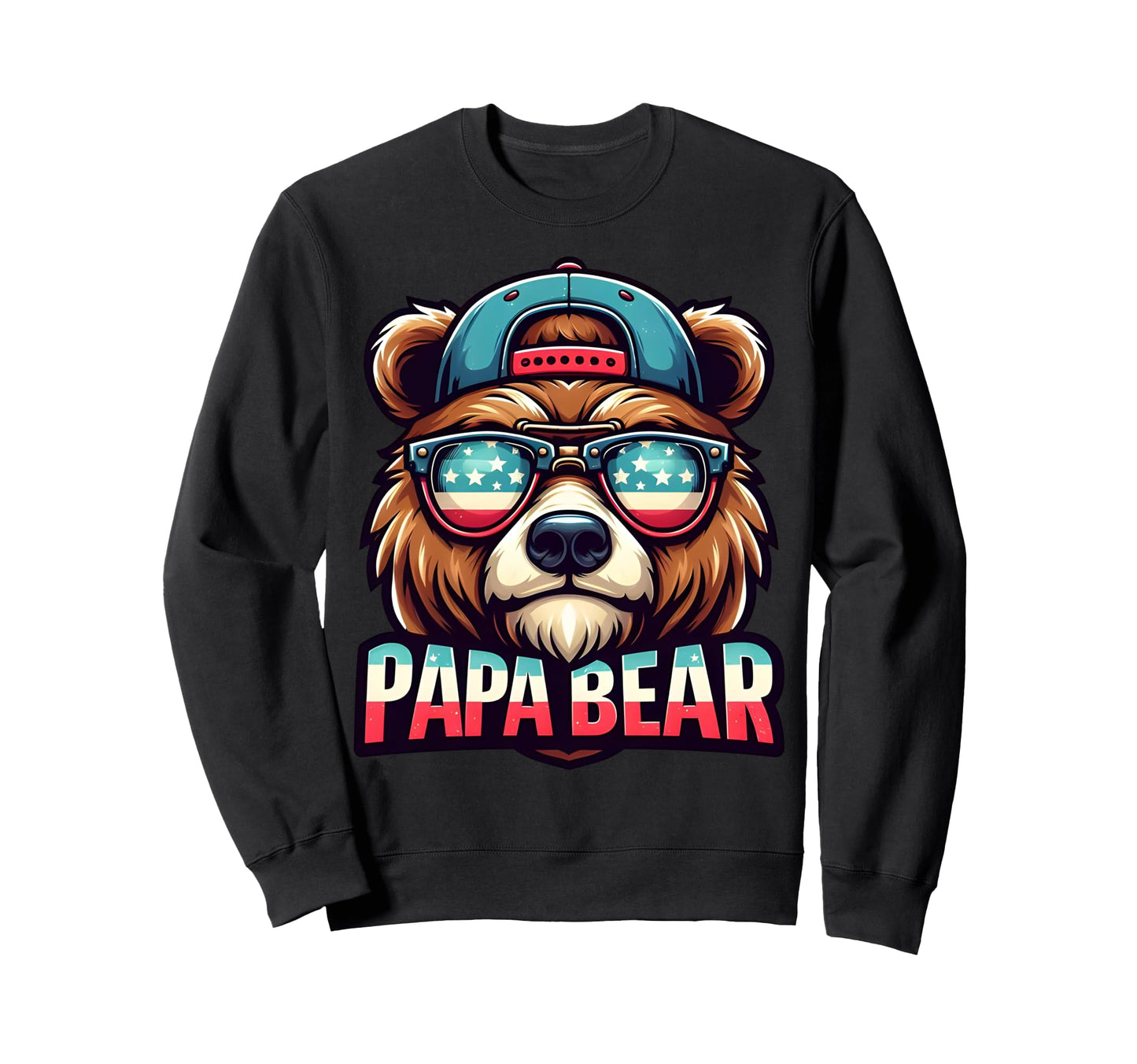 Papa Bear Gifts Funny Birthday Fun Sweatshirt - Novelty Apparel Unisex - T-Shirt, Sweatshirt, Hoodie