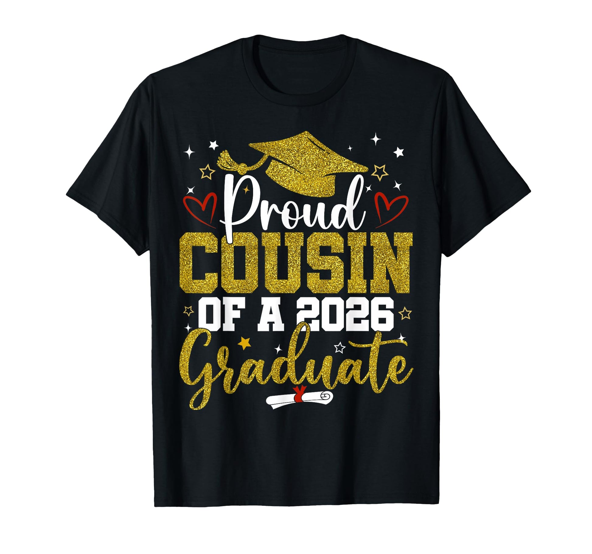 Proud Cousin Class 2026 Graduate T-Shirt - Aesthetic Graphic Men Women - T-Shirt, Sweatshirt, Hoodie