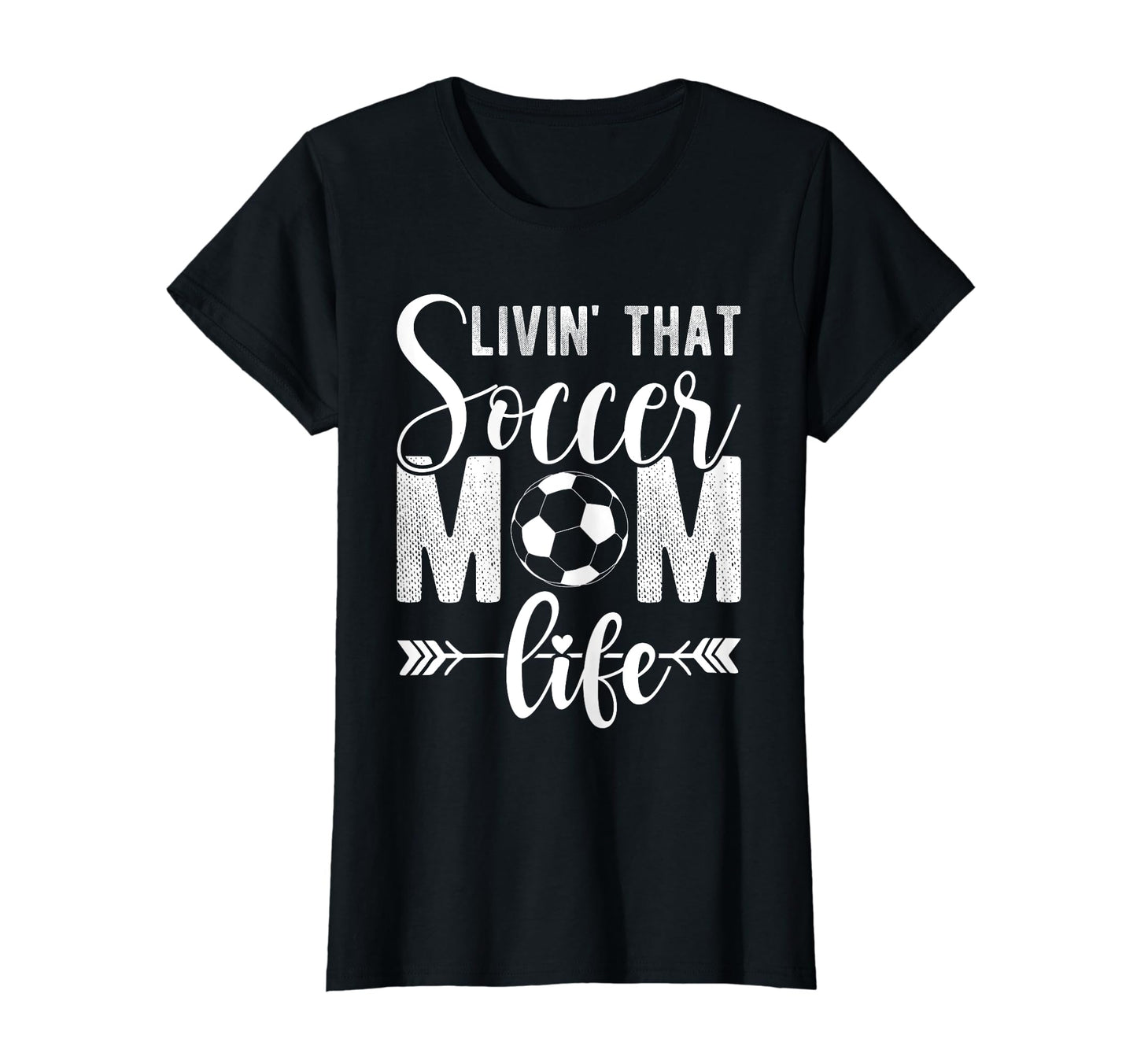 Livin That Soccer Mom Life Soccer T-Shirt - Novelty Apparel for Adults - T-Shirt, Sweatshirt, Hoodie