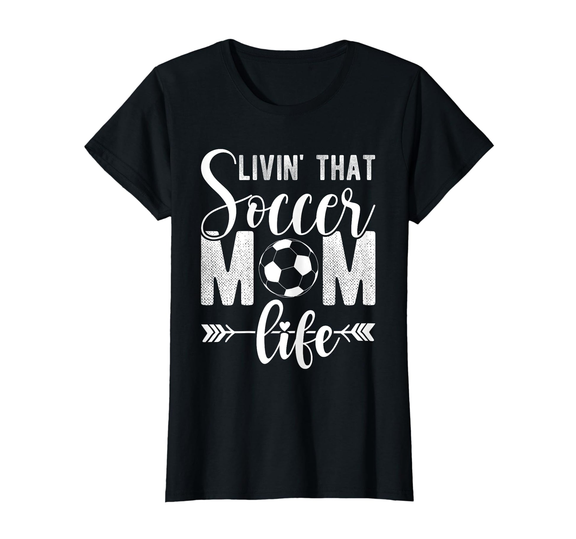 Livin That Soccer Mom Life Soccer T-Shirt - Novelty Apparel for Adults - T-Shirt, Sweatshirt, Hoodie
