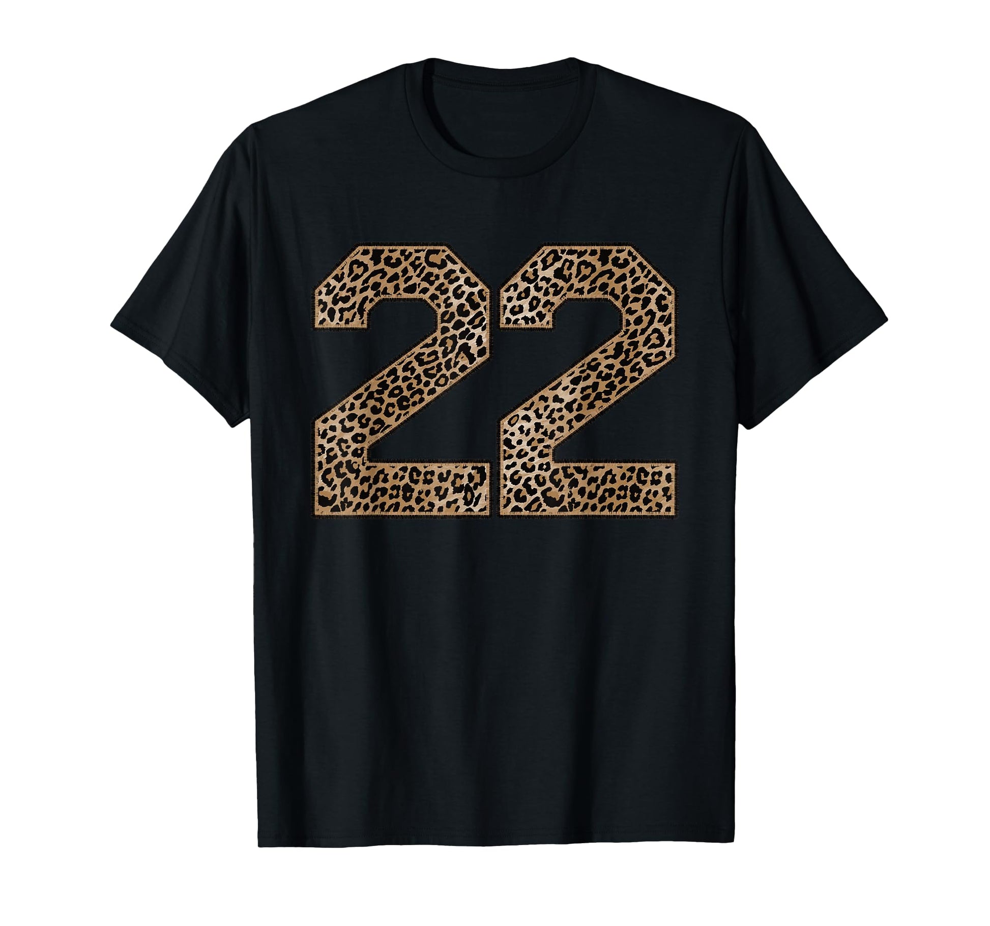 Leopard Number 22 Athlete Sports T-Shirt - Trendy Graphic for Adults - T-Shirt, Sweatshirt, Hoodie