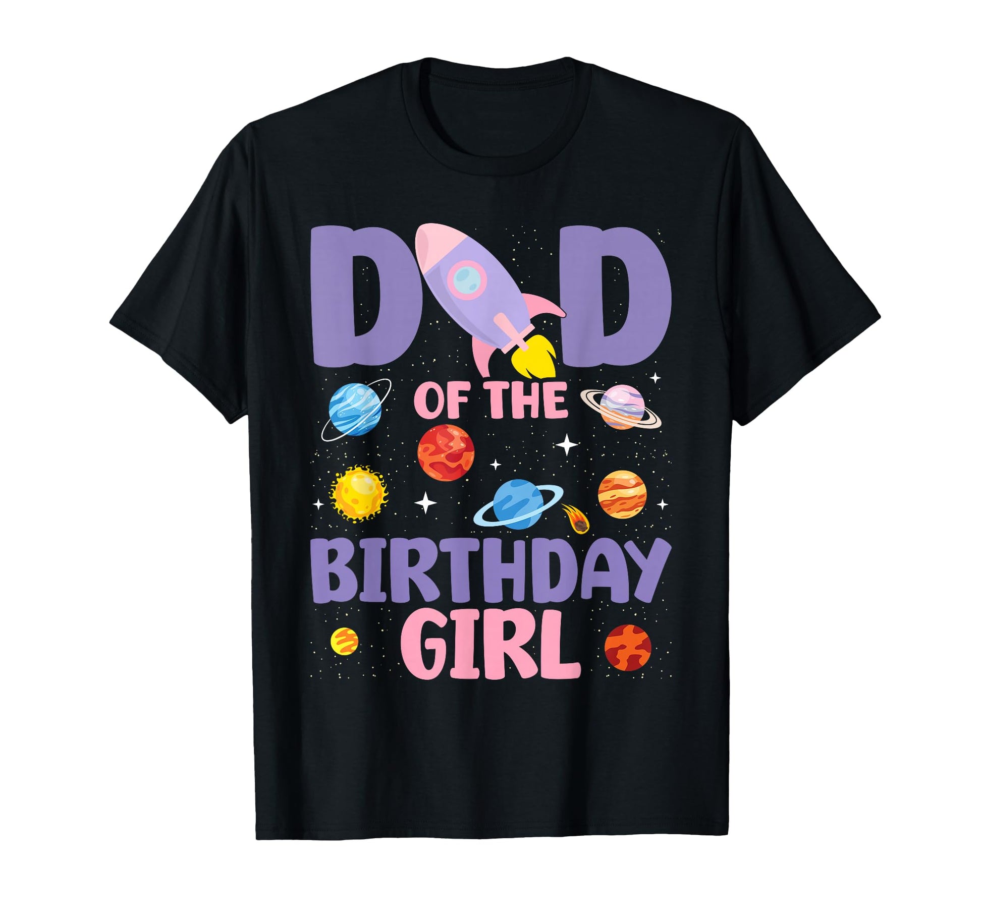 Two Moon Dad Birthday Astronaut Family T-Shirt - Trendy Graphic for Adults - T-Shirt, Sweatshirt, Hoodie