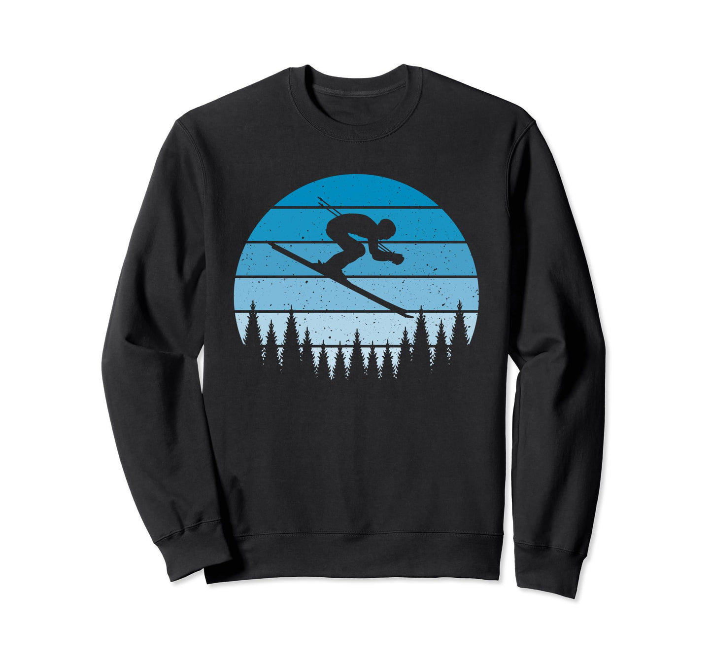 Ski Sunset Skier Skiing Dad Ski Sweatshirt - Novelty Apparel Men Women - T-Shirt, Sweatshirt, Hoodie
