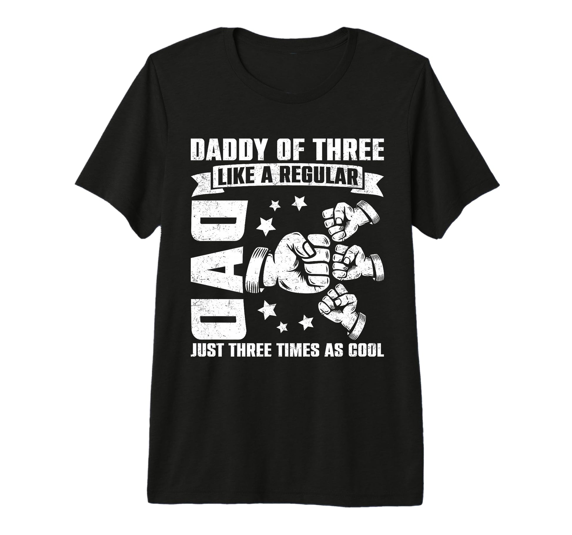 Daddy Three Family Matching Funny T-Shirt - Minimalist Print Men Women - T-Shirt, Sweatshirt, Hoodie