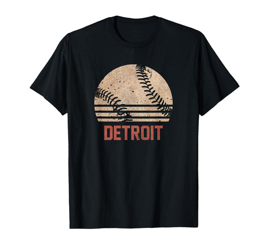 Baseball Detroit Softball Gift T-Shirt - Novelty Apparel Men Women - T-Shirt, Sweatshirt, Hoodie