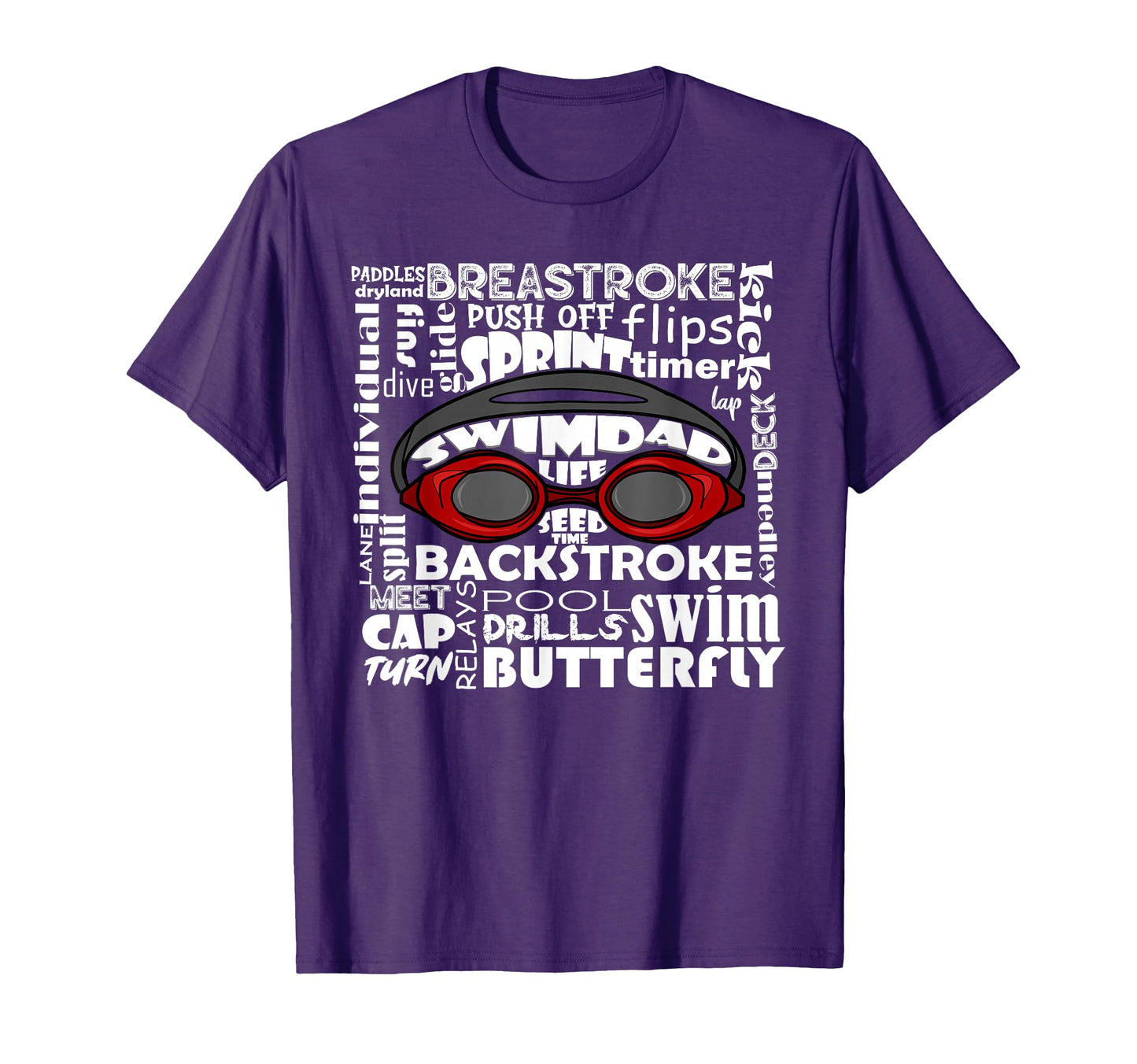Swim Dad Swimmer Funny Swimming Sport T-Shirt - Novelty Apparel for Adults - T-Shirt, Sweatshirt, Hoodie