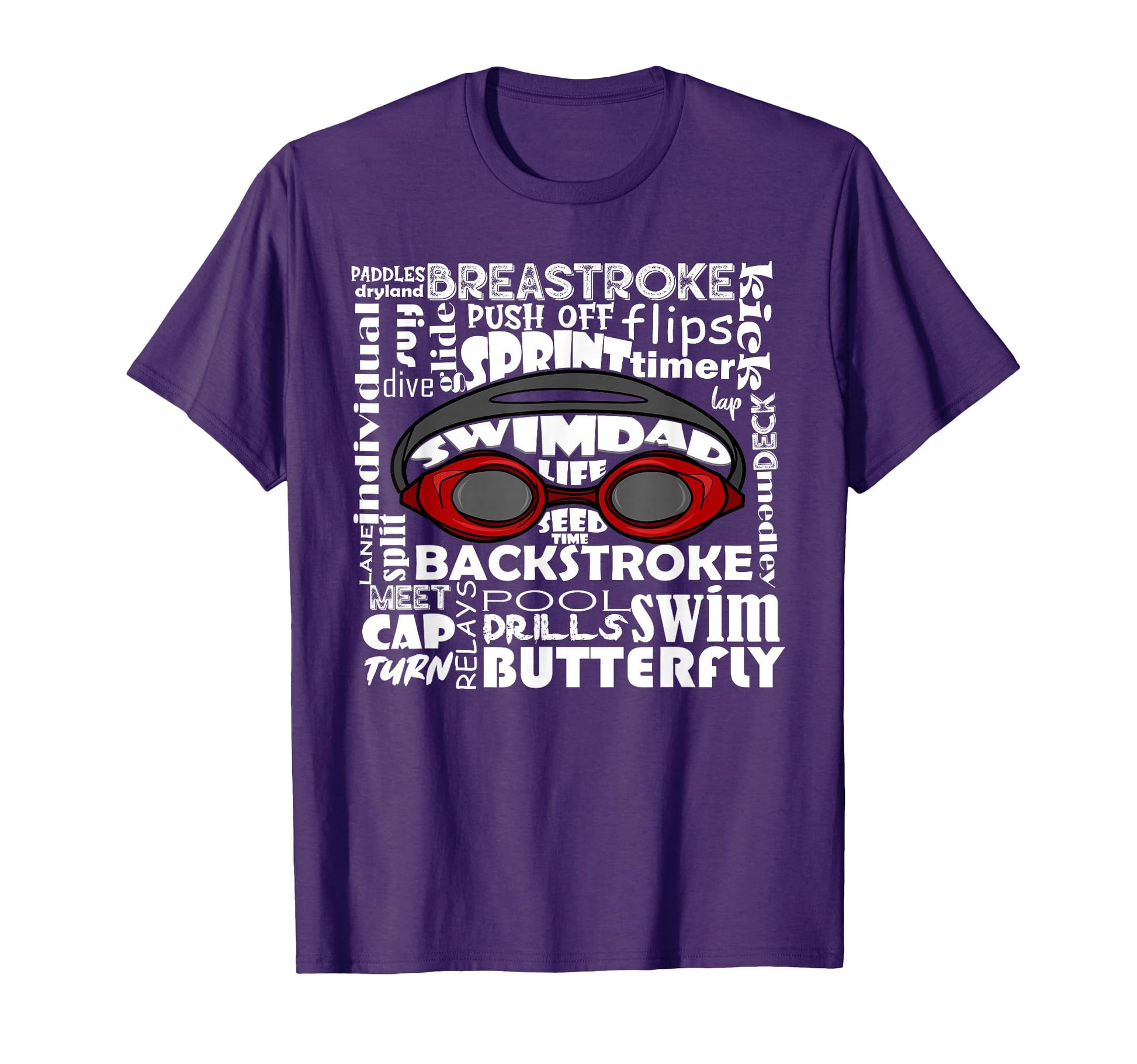 Swim Dad Swimmer Funny Swimming Sport T-Shirt - Novelty Apparel for Adults - T-Shirt, Sweatshirt, Hoodie