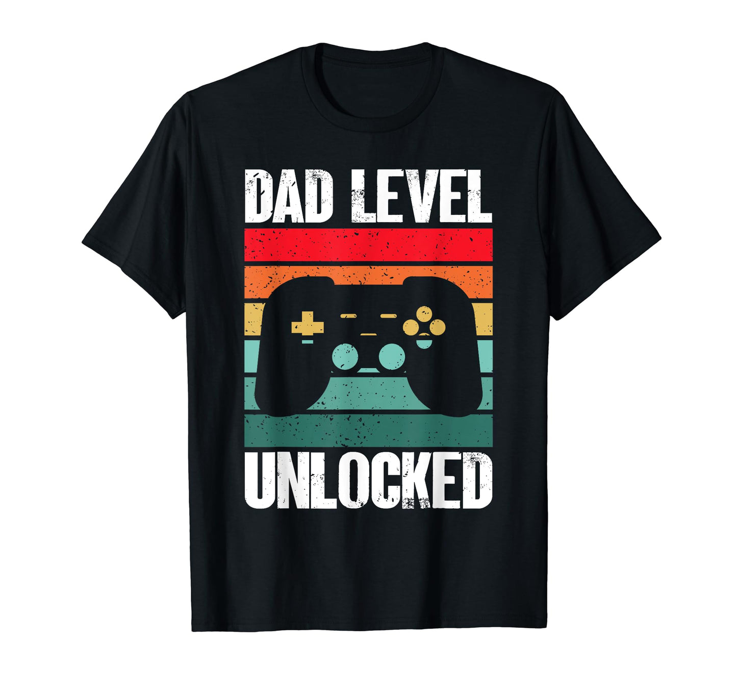 Funny Gamer Dad Fathers Day Dad Level T-Shirt - Trendy Graphic for Adults - T-Shirt, Sweatshirt, Hoodie
