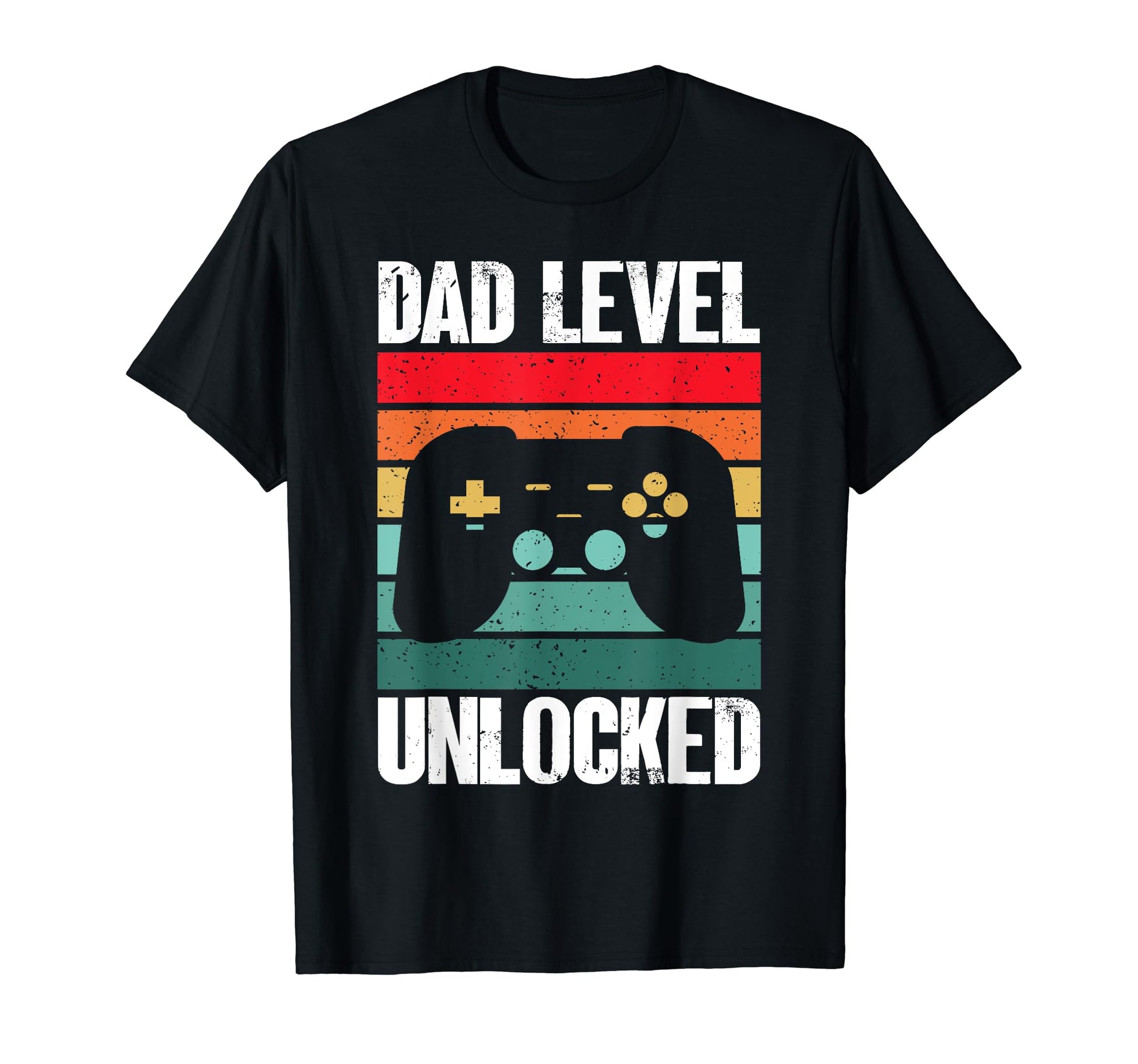 Funny Gamer Dad Fathers Day Dad Level T-Shirt - Trendy Graphic for Adults - T-Shirt, Sweatshirt, Hoodie
