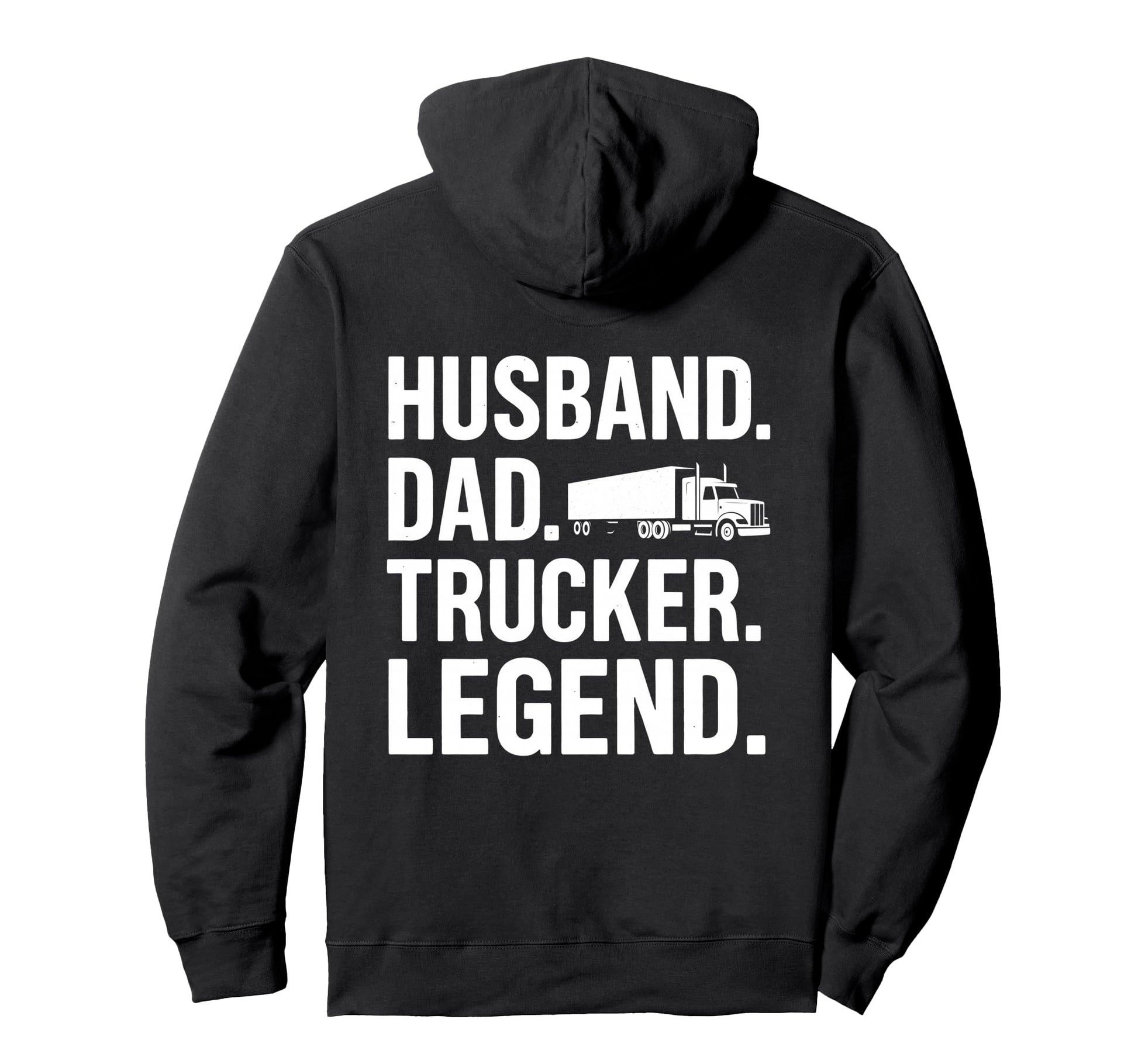 Funny Trucker Art Truck Driver Husband Hoodie - Unique Graphic Men Women - T-Shirt, Sweatshirt, Hoodie